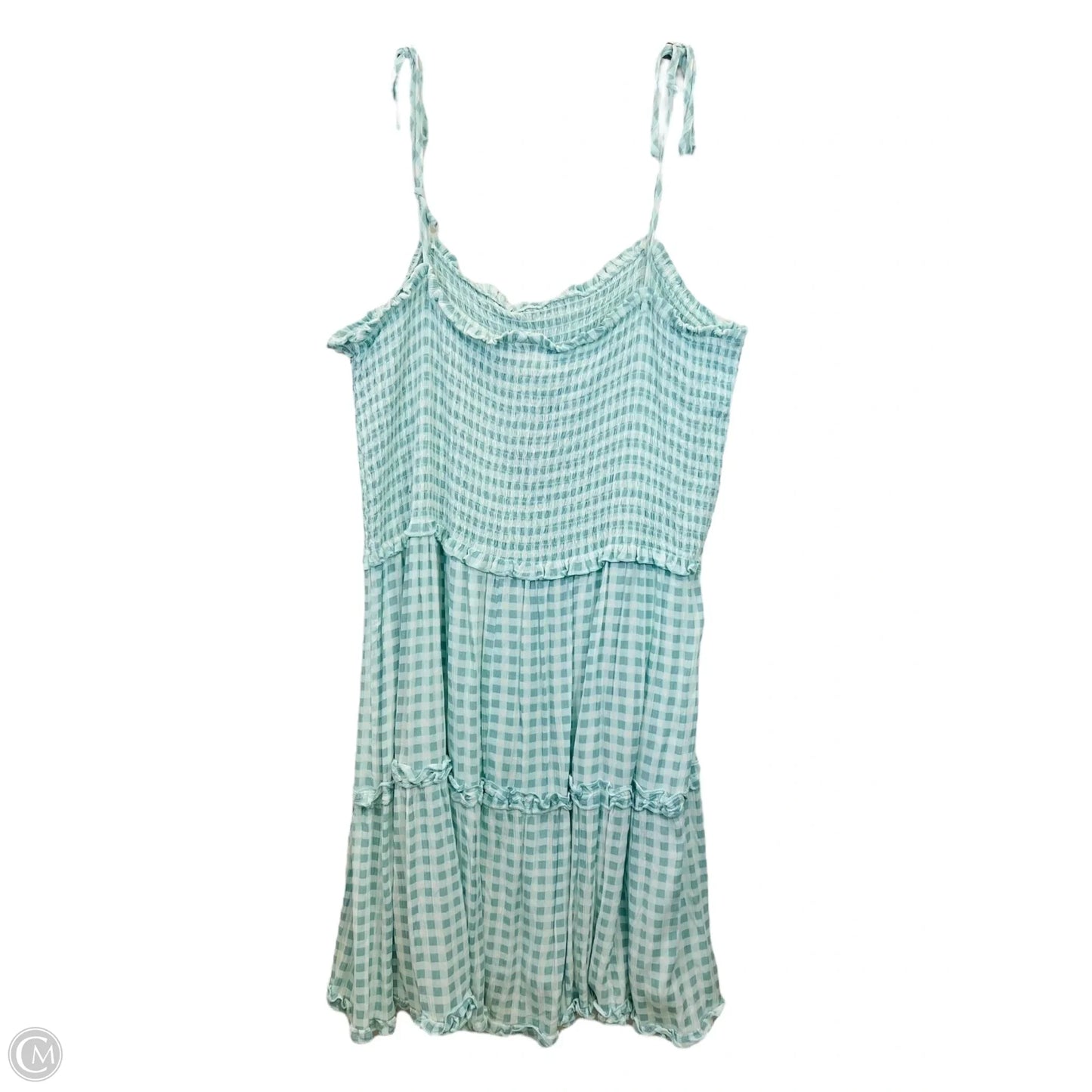 Dress Casual Midi By Wild Fable In Green & White, Size: 3x