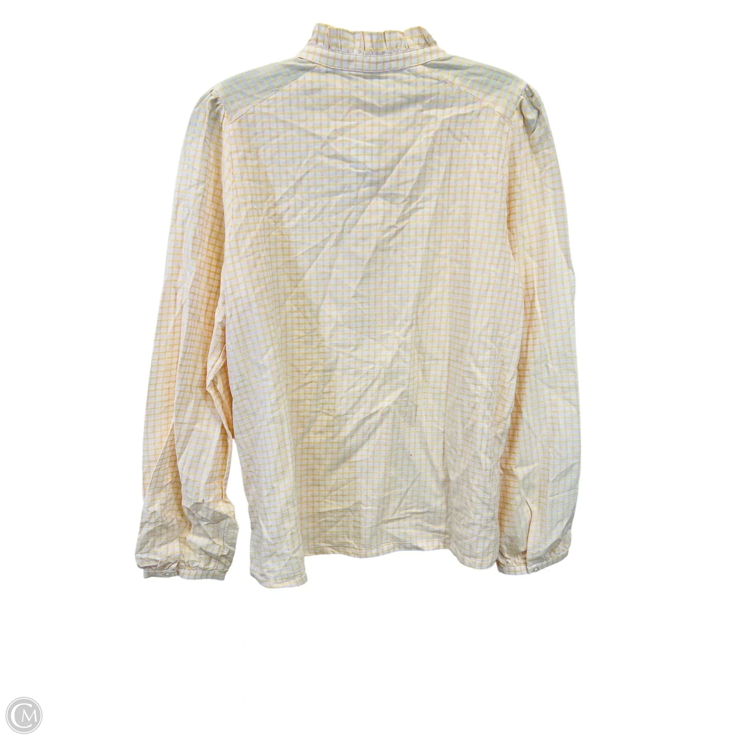 Top Long Sleeve By Loft In Pink & Yellow, Size: M