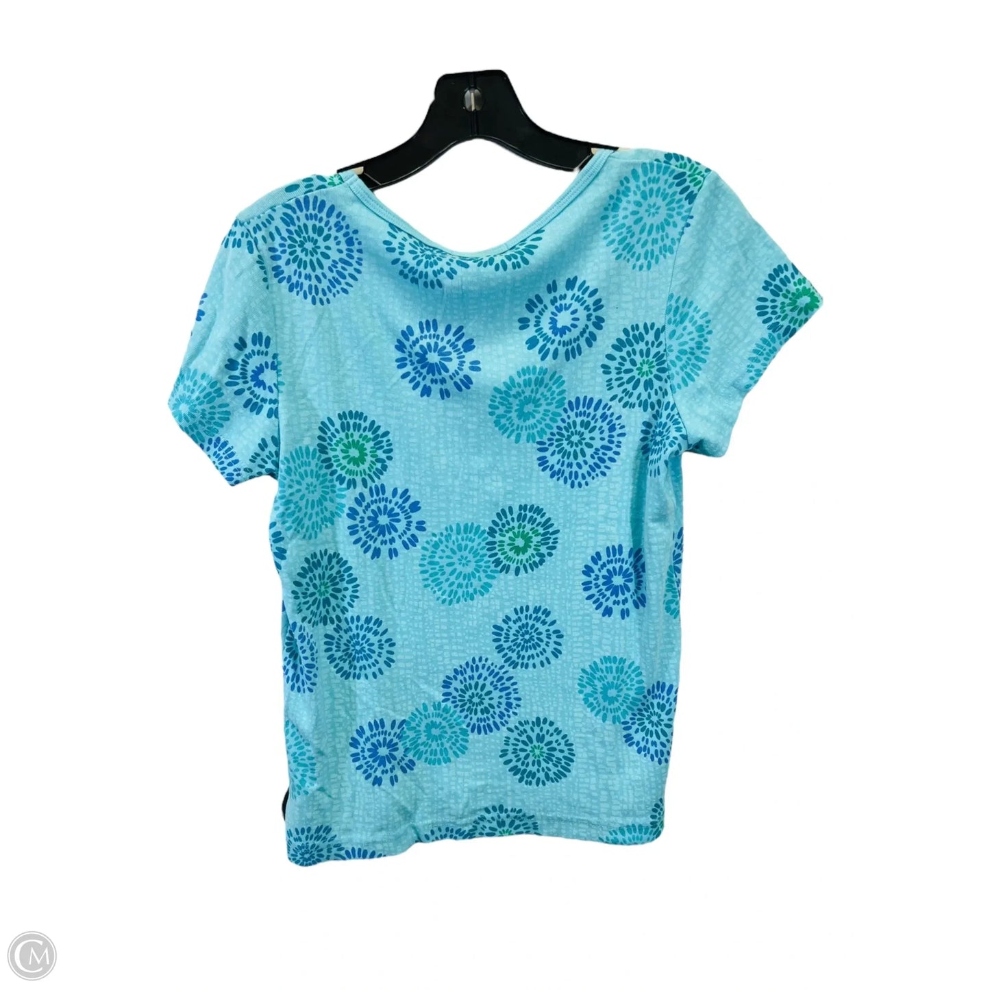 Top Short Sleeve By Fresh Produce In Blue & Green, Size: S