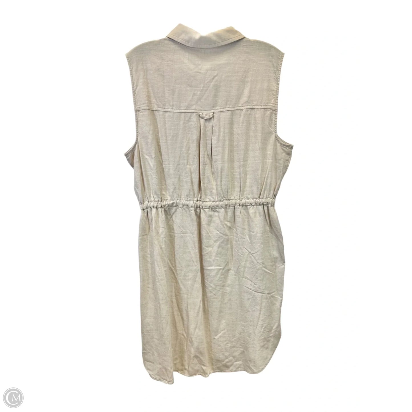 Dress Casual Midi By Time And Tru In Tan, Size: L