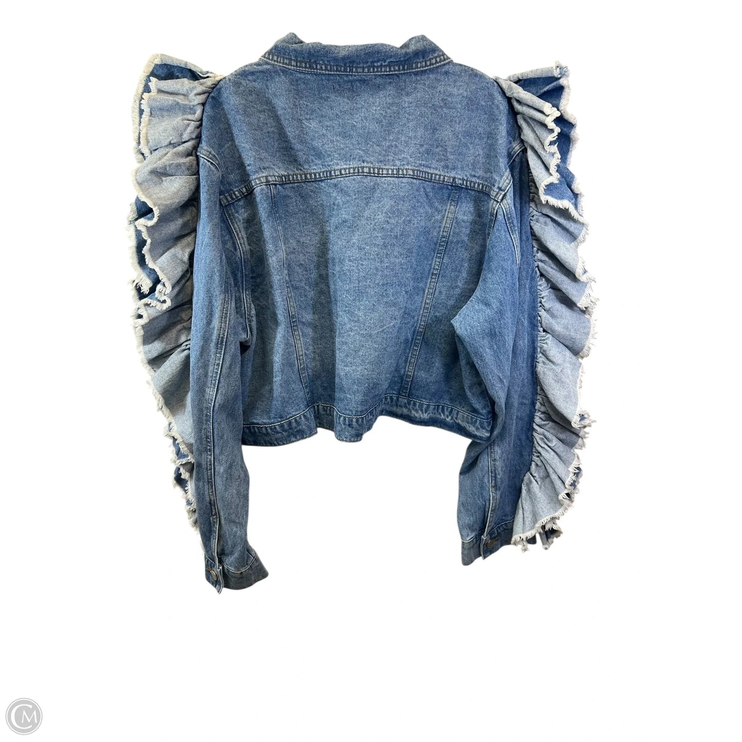 Jacket Denim By Azalea Wang In Blue Denim, Size: 3x