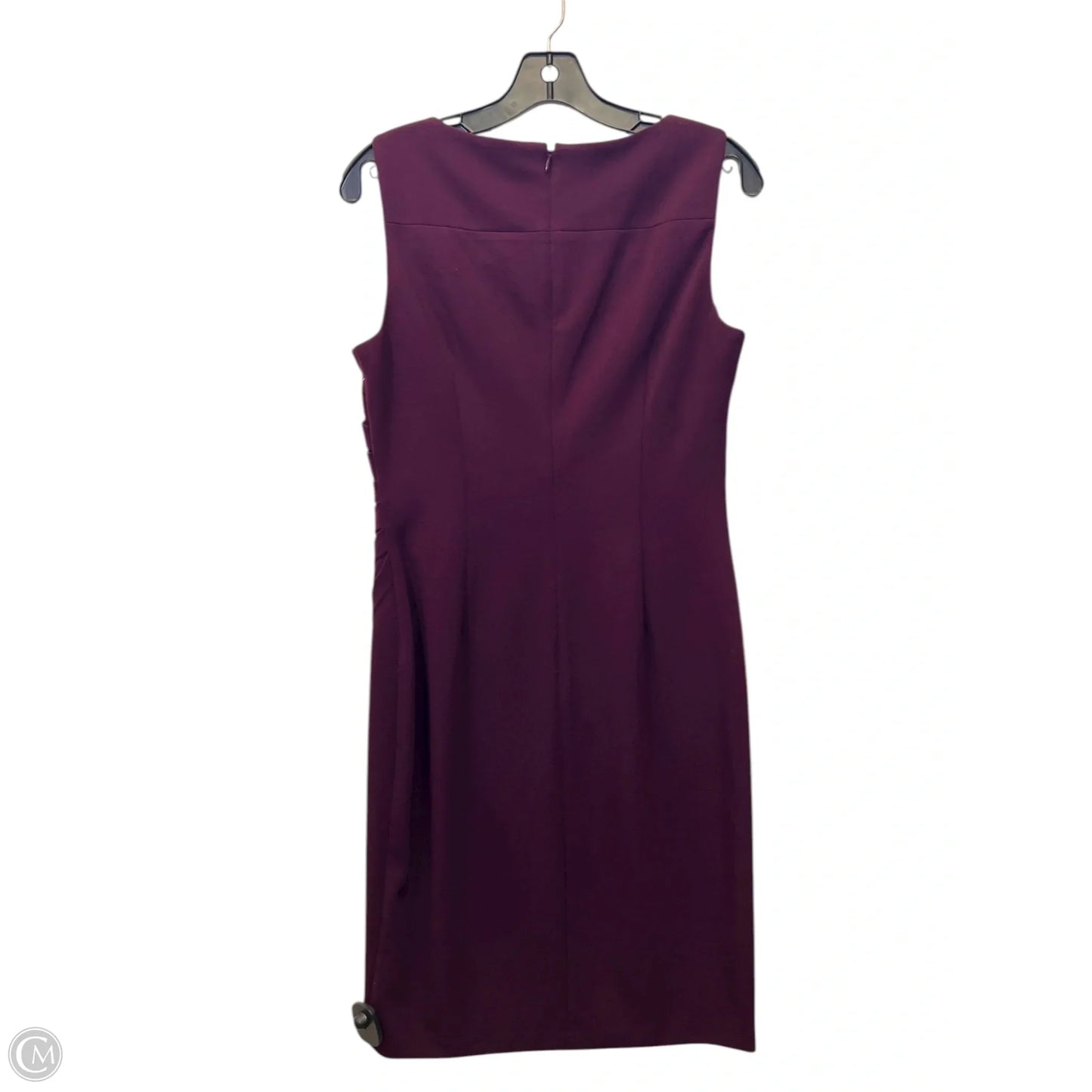 Dress Casual Midi By Calvin Klein In Purple, Size: M