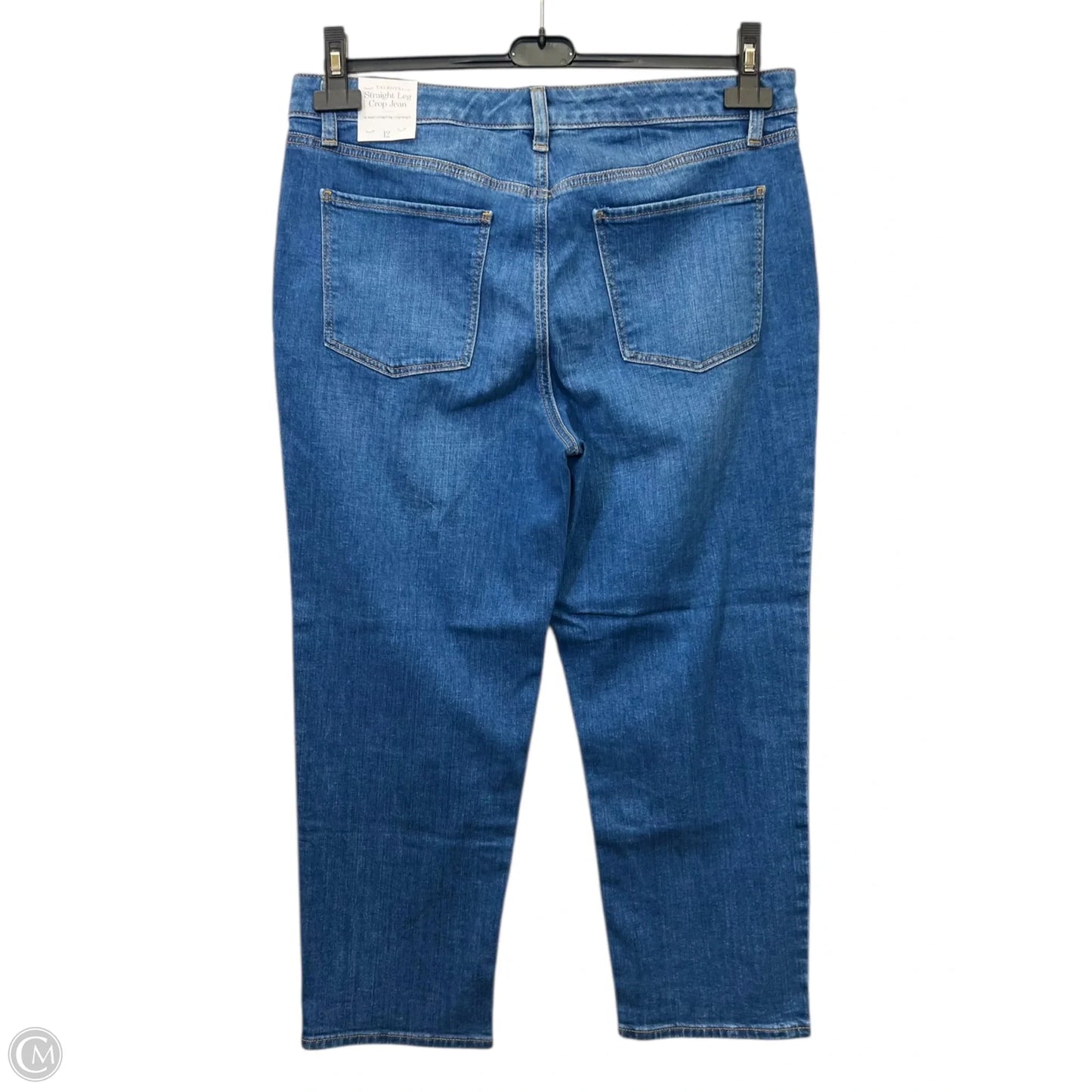 Jeans Straight By Talbots In Blue Denim, Size: 12