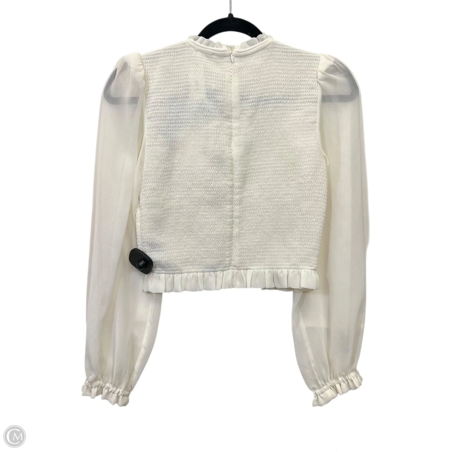 Top Long Sleeve Designer By Wilfred In Cream, Size: S