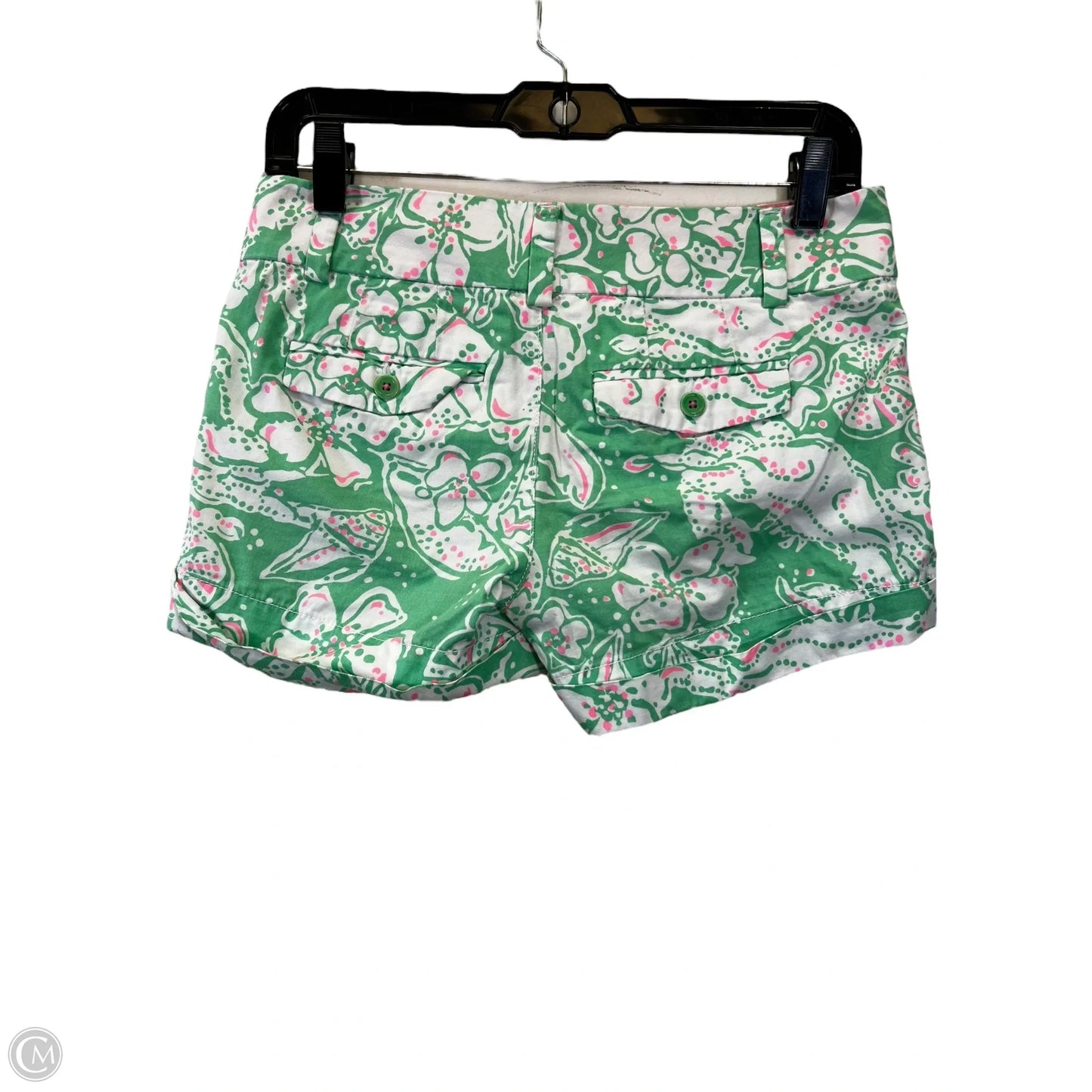 Shorts By Lilly Pulitzer In Green & Pink, Size: 0