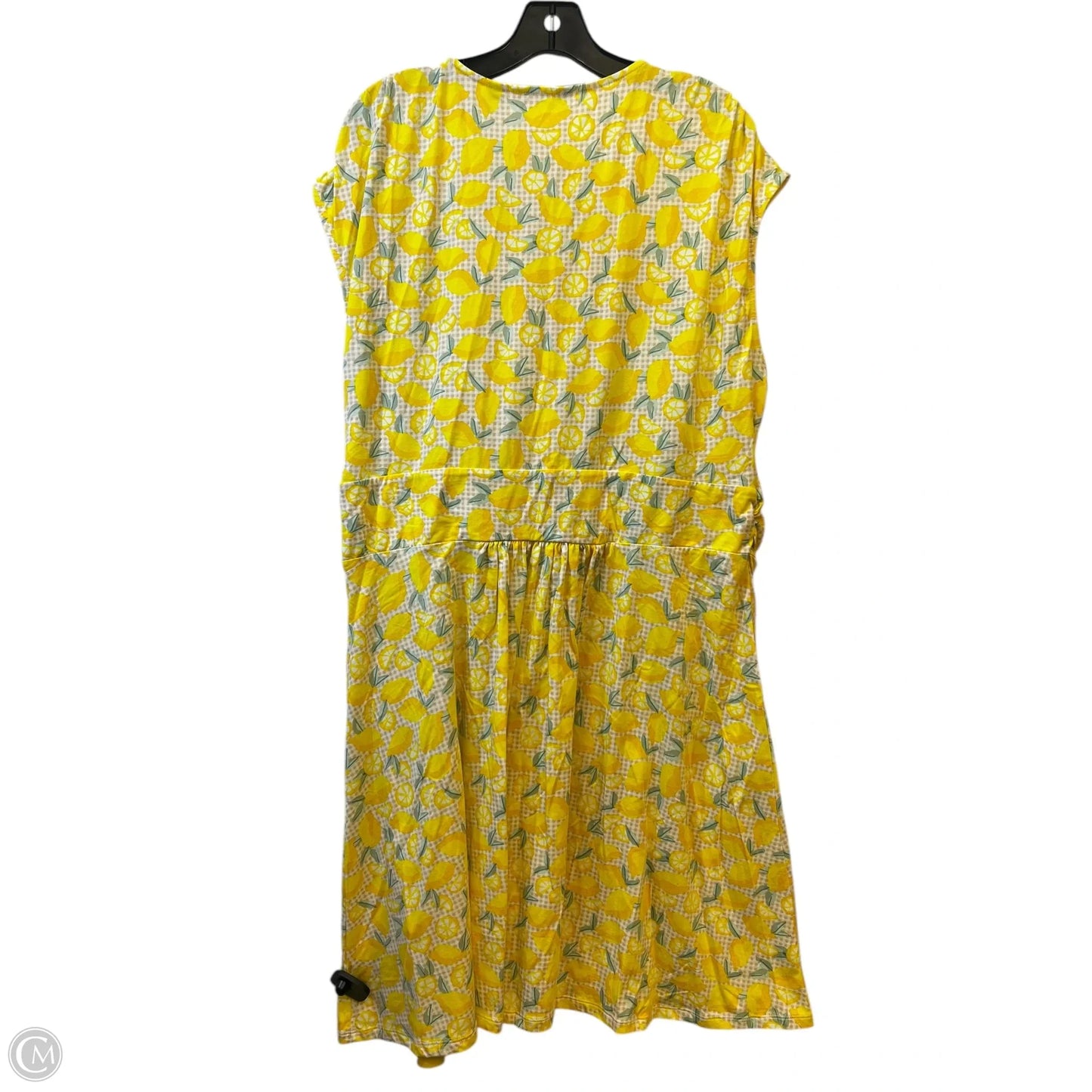 Dress Casual Midi By Lands End In Yellow, Size: 2x