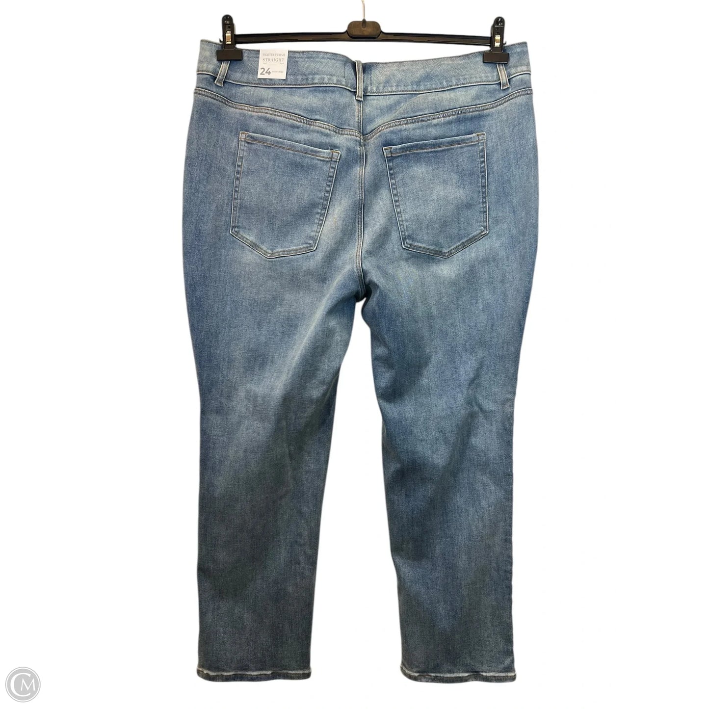 Jeans Straight By Lane Bryant In Blue Denim, Size: 24