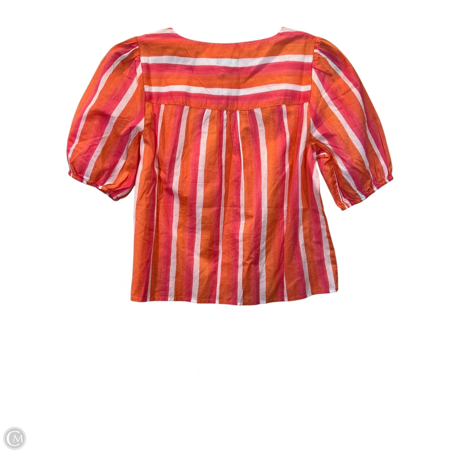 Top Short Sleeve By Talbots In Orange & Pink, Size: Xs