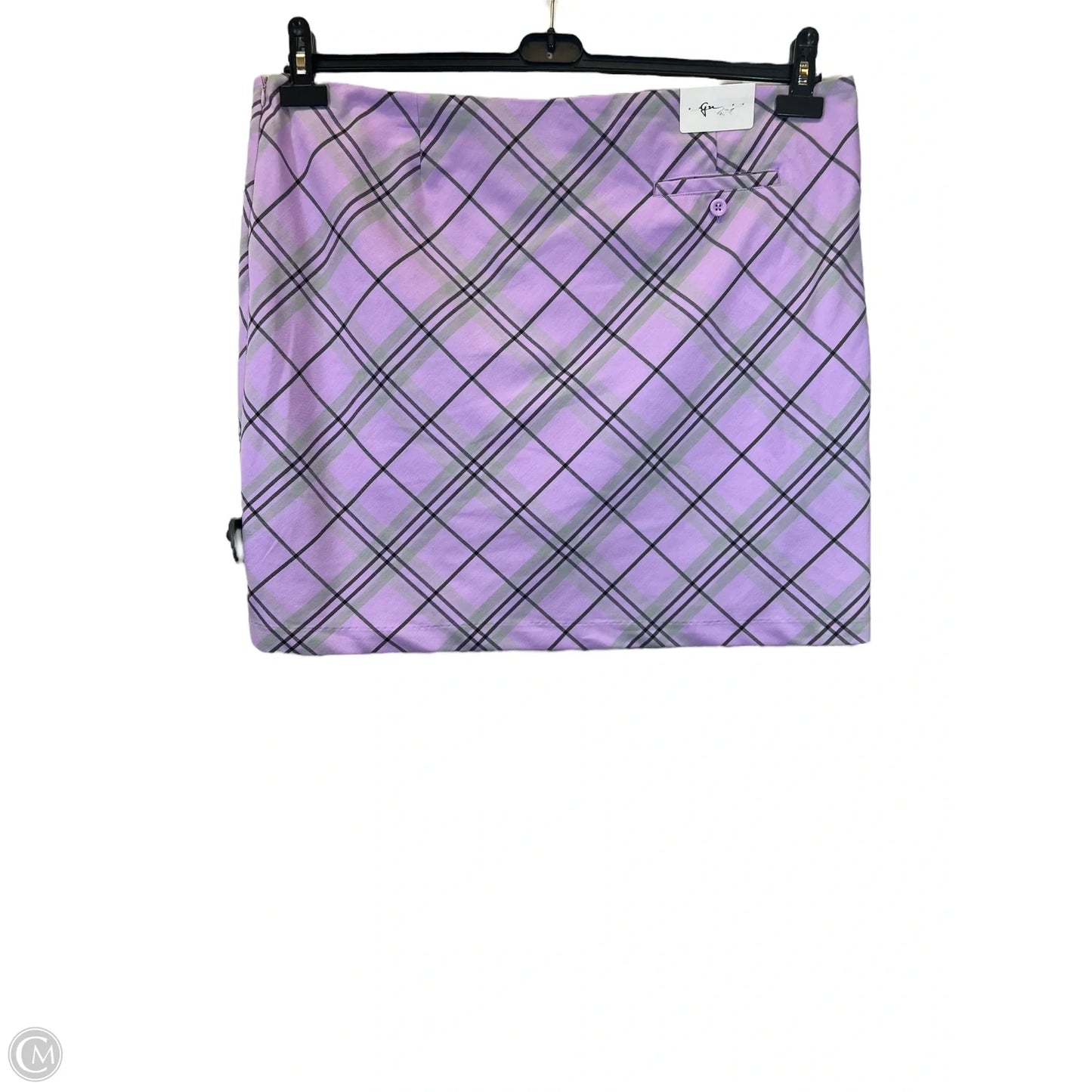 Athletic Skort By Greg Norman In Plaid Pattern, Size: 18