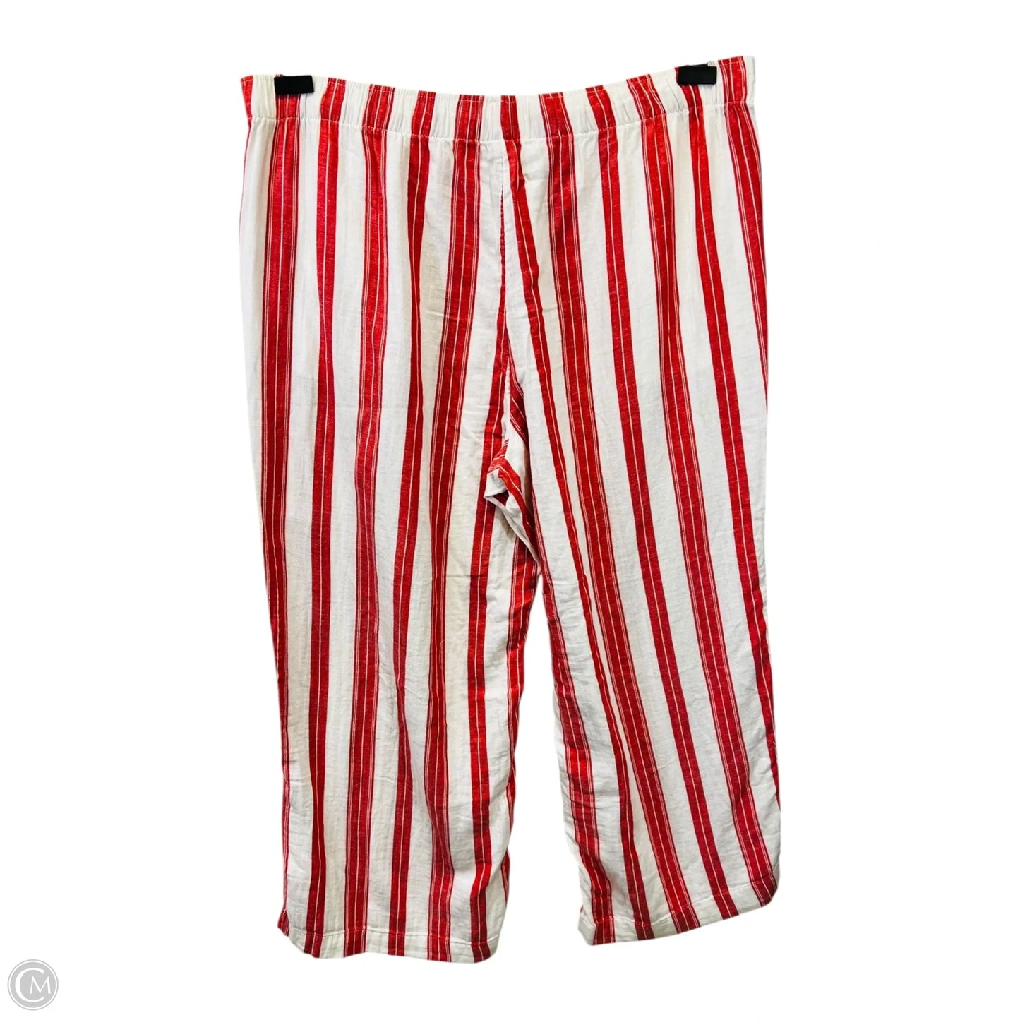 Pants Suit 2pc By Old Navy In Red & White, Size: 2x