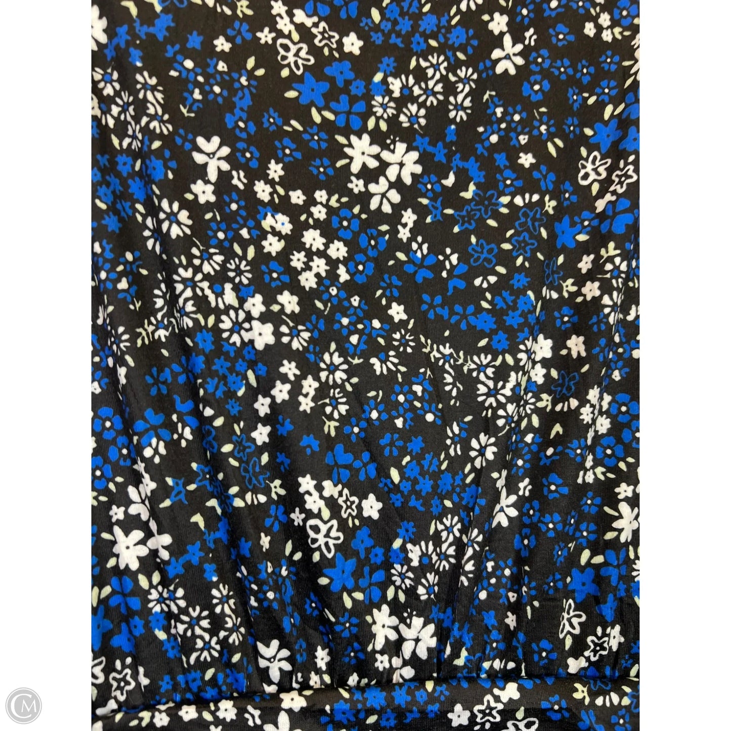 Dress Casual Maxi By Clothes Mentor In Black & Blue, Size: 3x