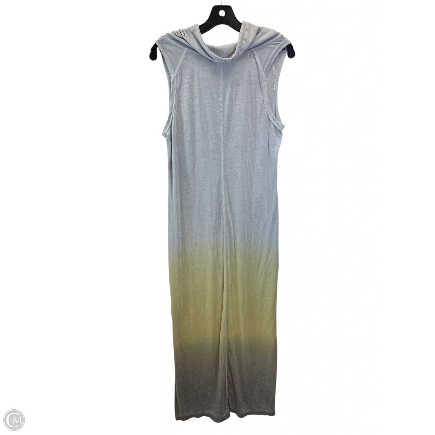 Dress Casual Maxi By Halcyon In Green & Grey, Size: M