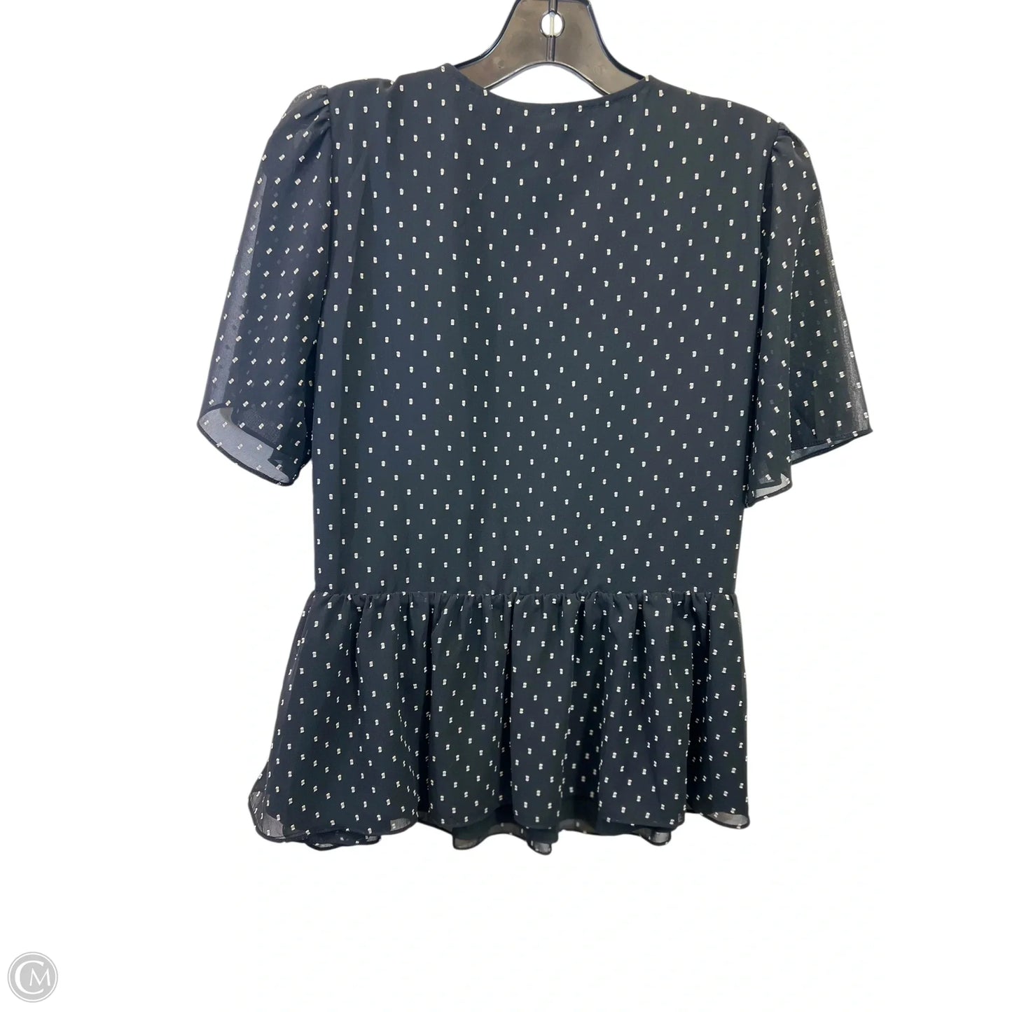 Top Short Sleeve By Madewell In Black & White, Size: S