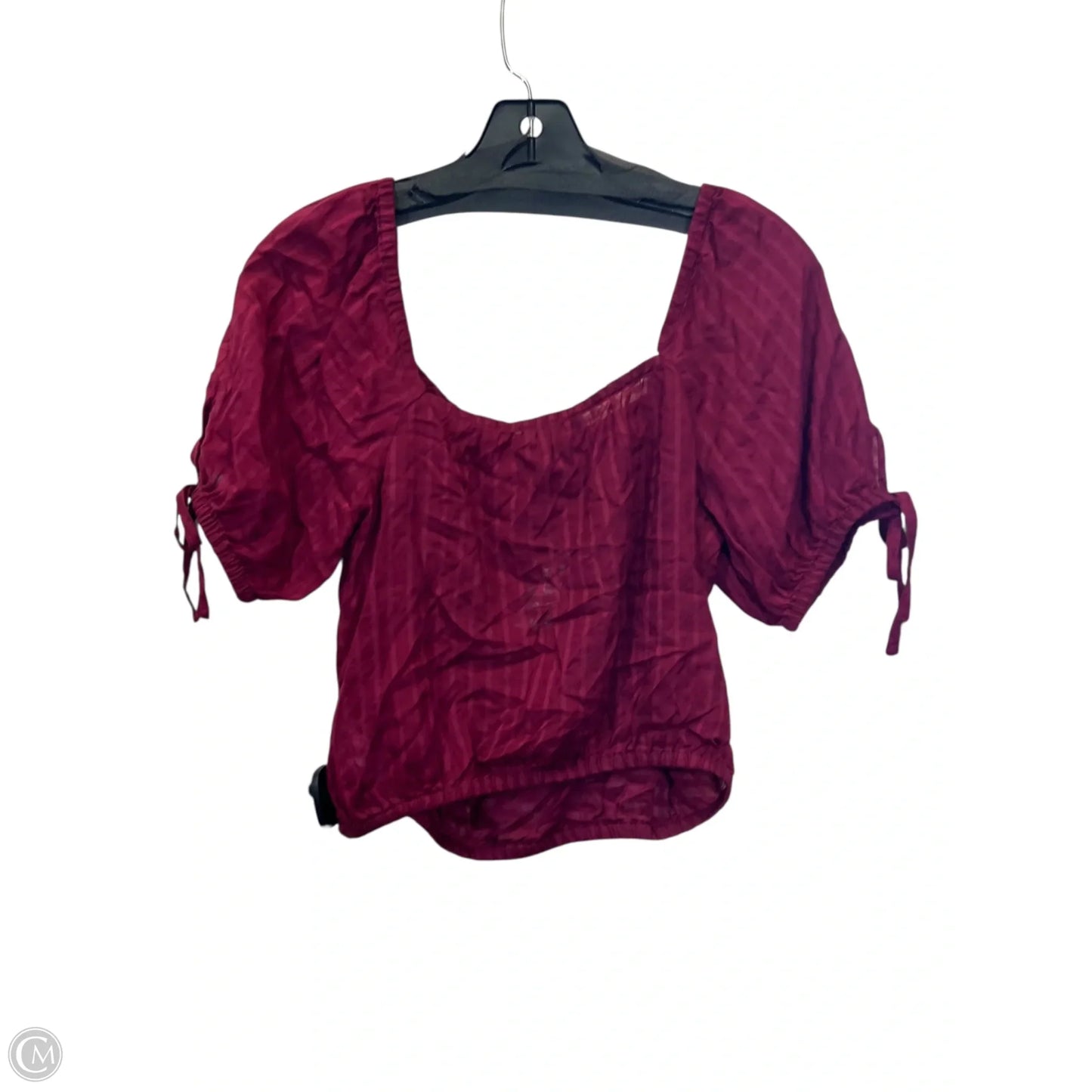 Top Short Sleeve By Express In Red, Size: S