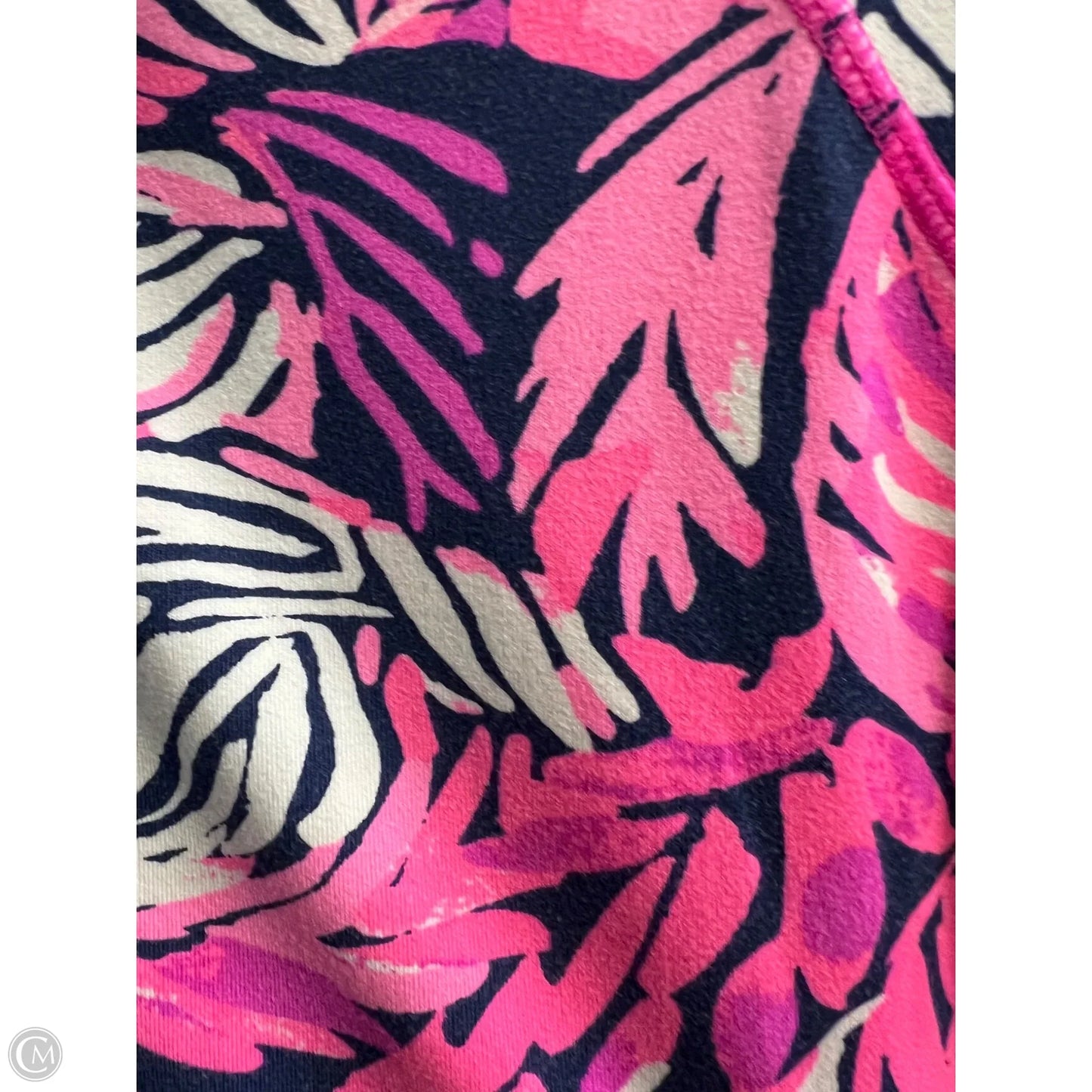 Athletic Top Long Sleeve Collar By Lilly Pulitzer In Blue & Purple, Size: L