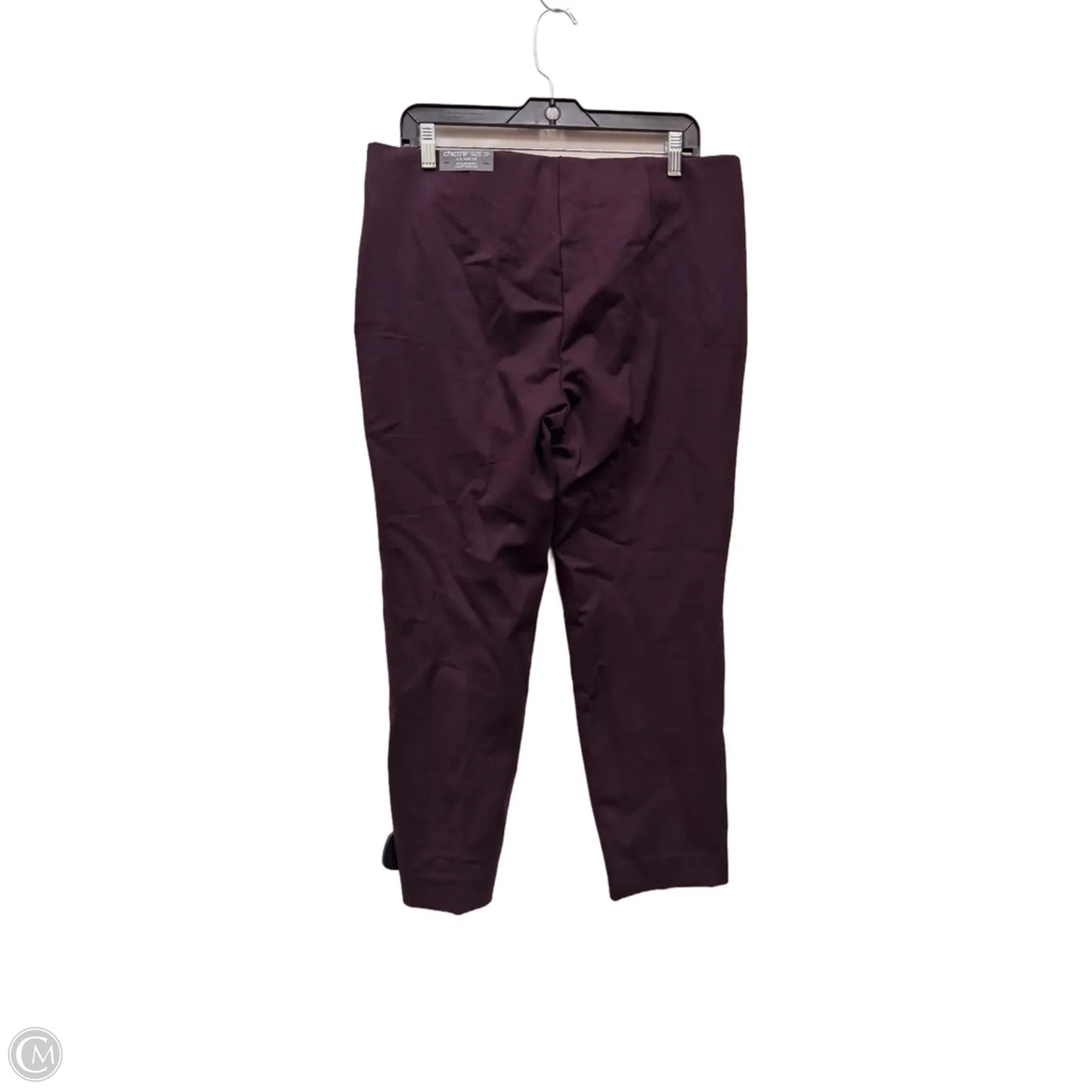 Pants Cropped By Chicos In Maroon, Size: 12p