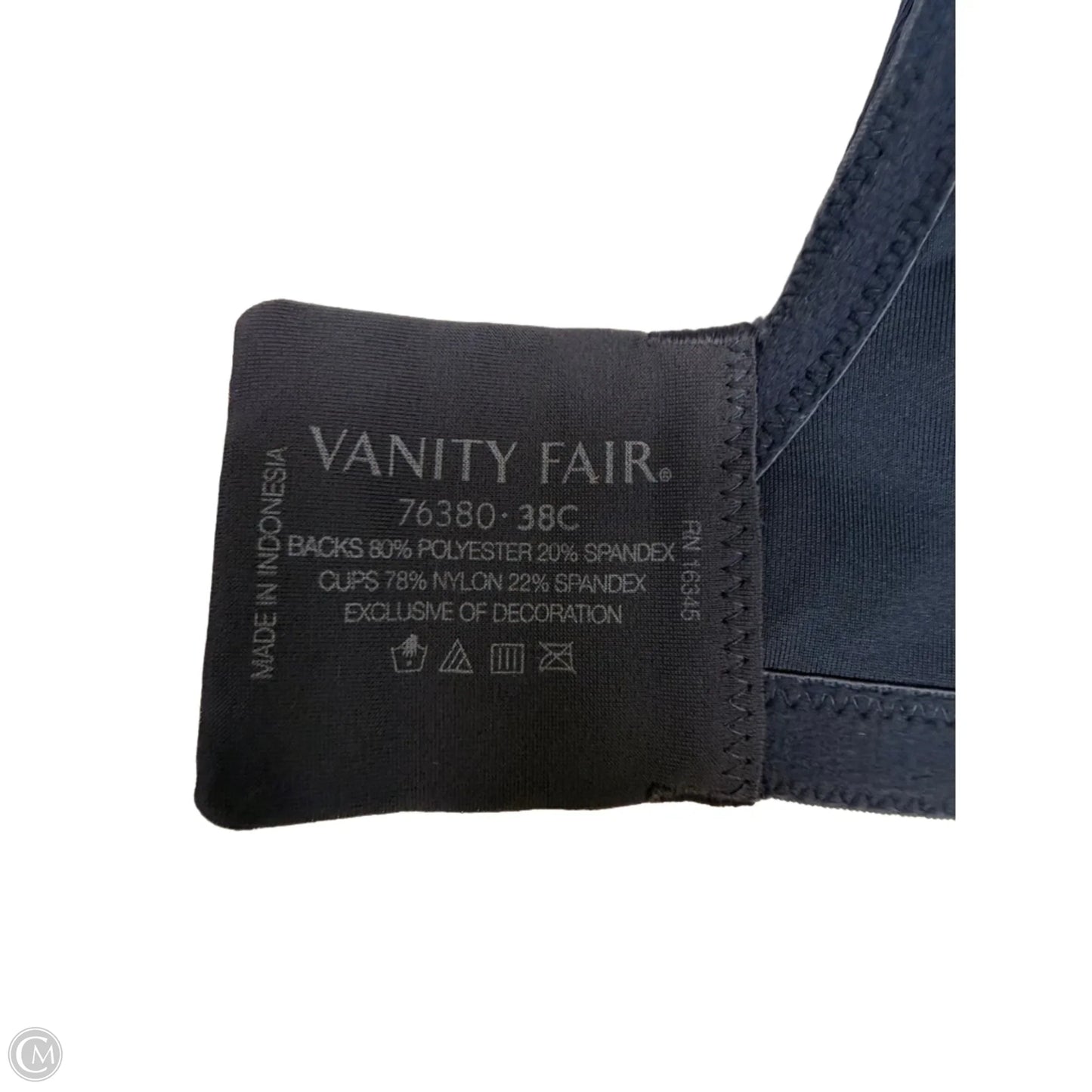 Bra By Vanity Fair, Size: 38C