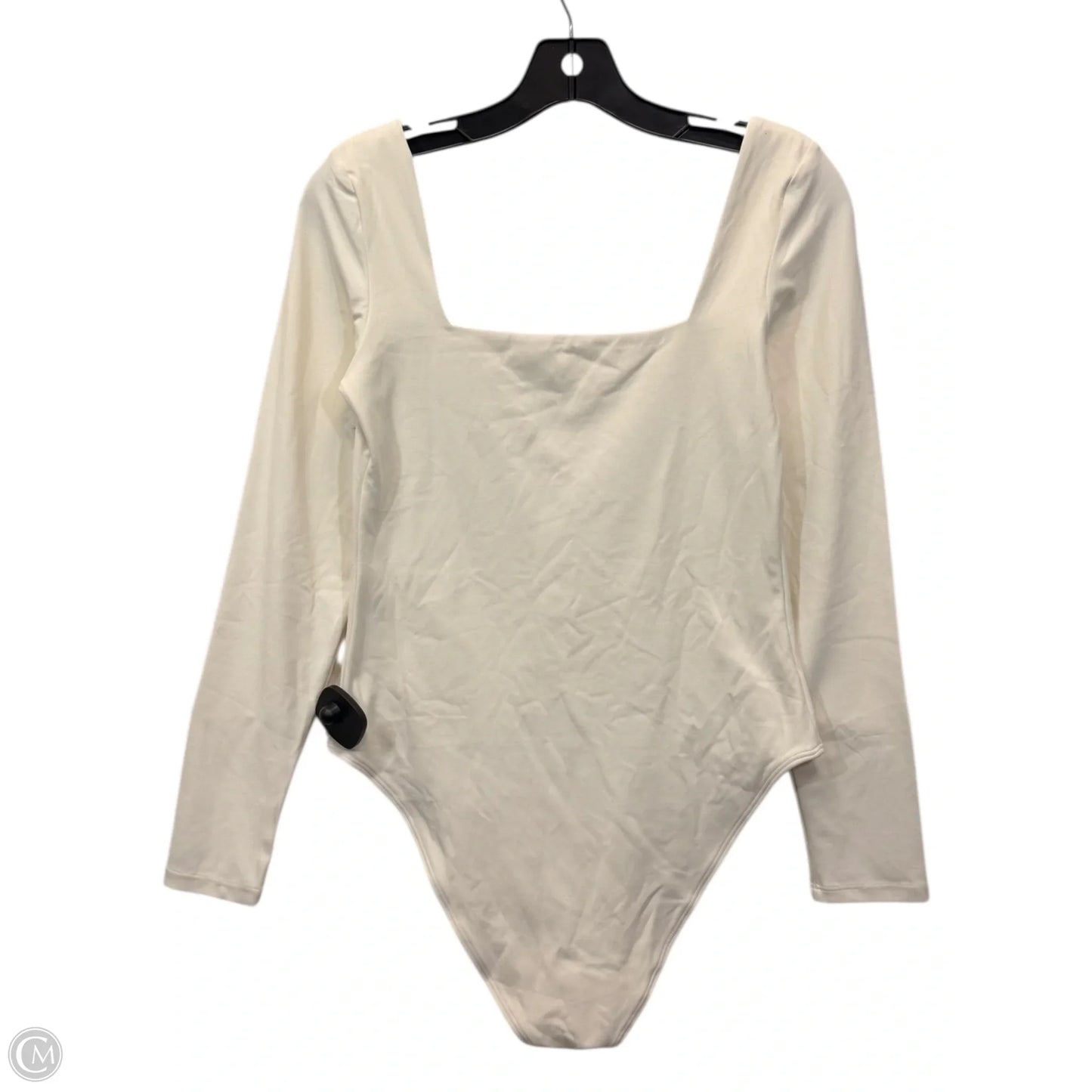 Bodysuit By Clothes Mentor In Cream, Size: M