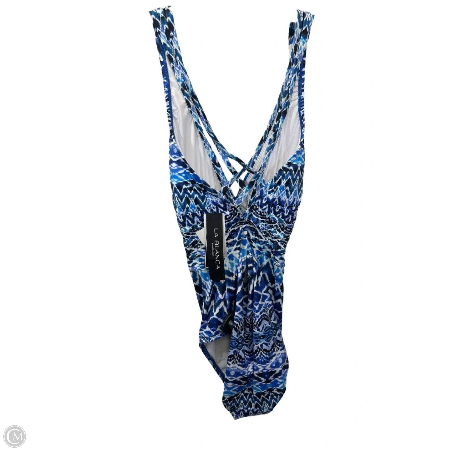 Swimsuit By La Blanca In Blue & White, Size: L