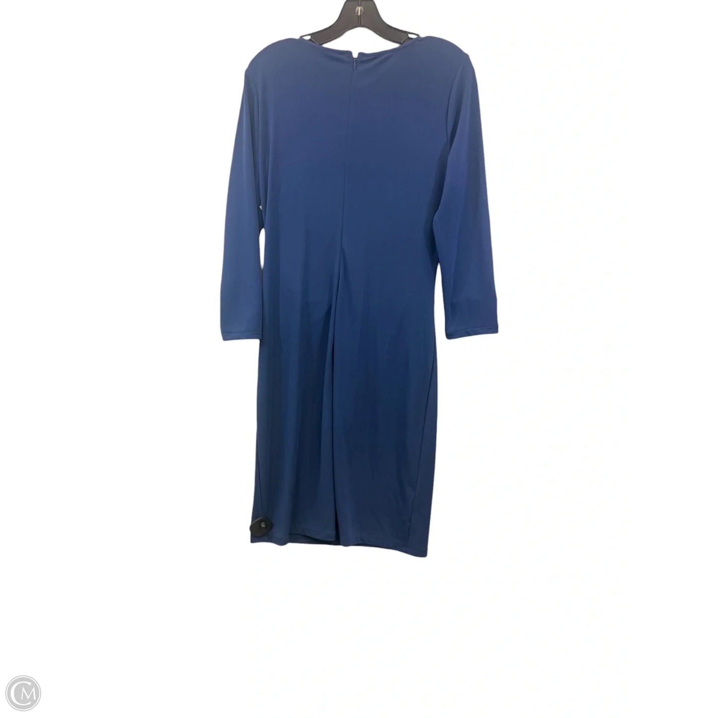 Dress Casual Midi By Ann Taylor In Blue, Size: M