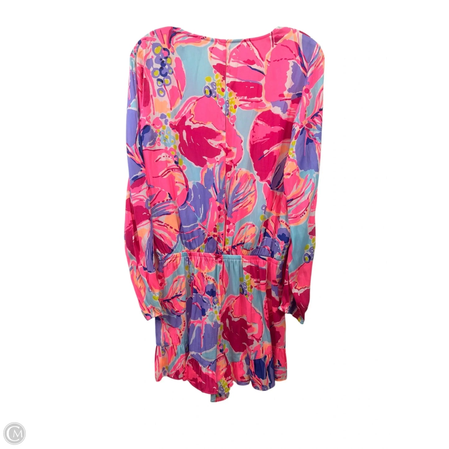 Romper Designer By Lilly Pulitzer In Pink & Purple, Size: S