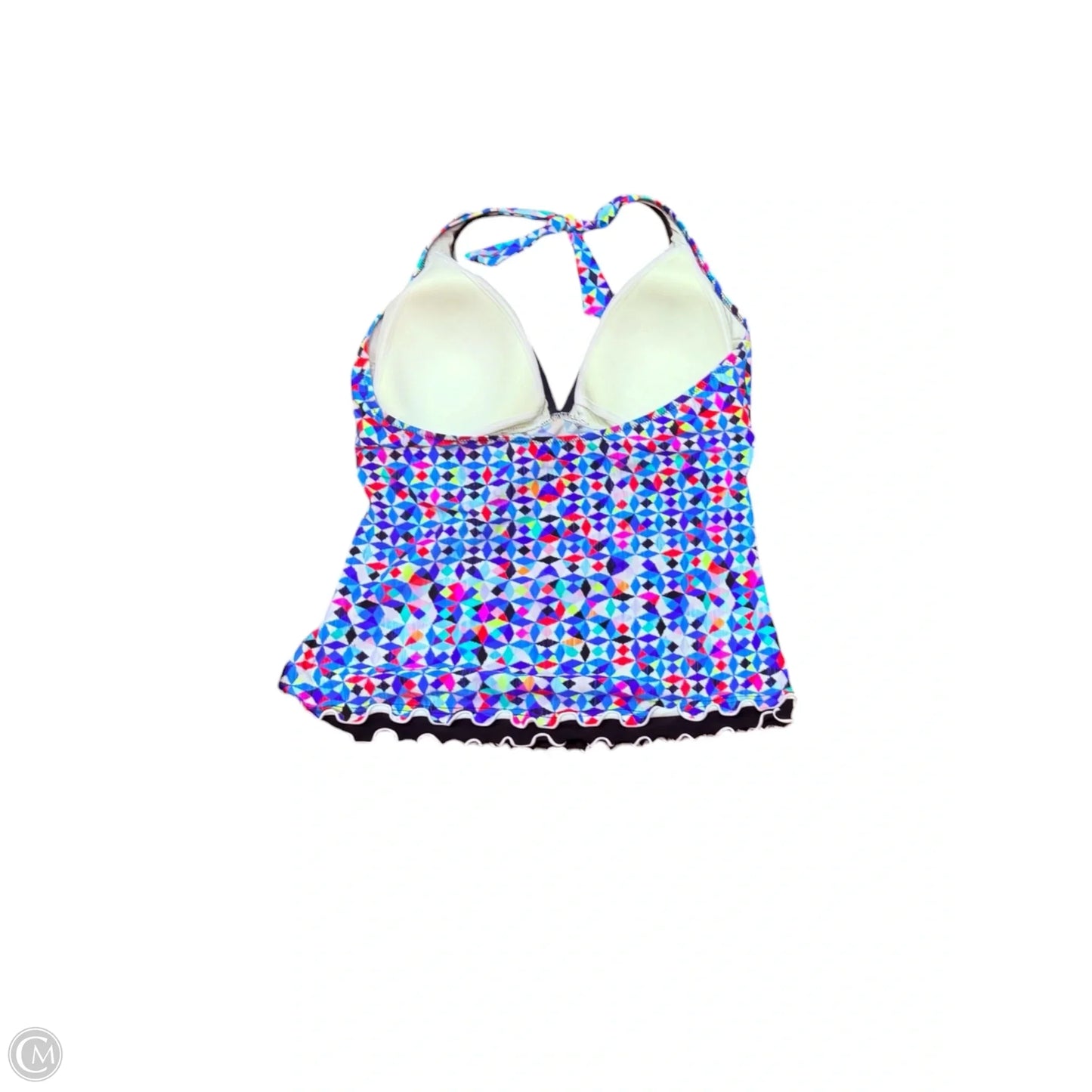 Swimsuit Top By Profile In Black & Blue, Size: Xl