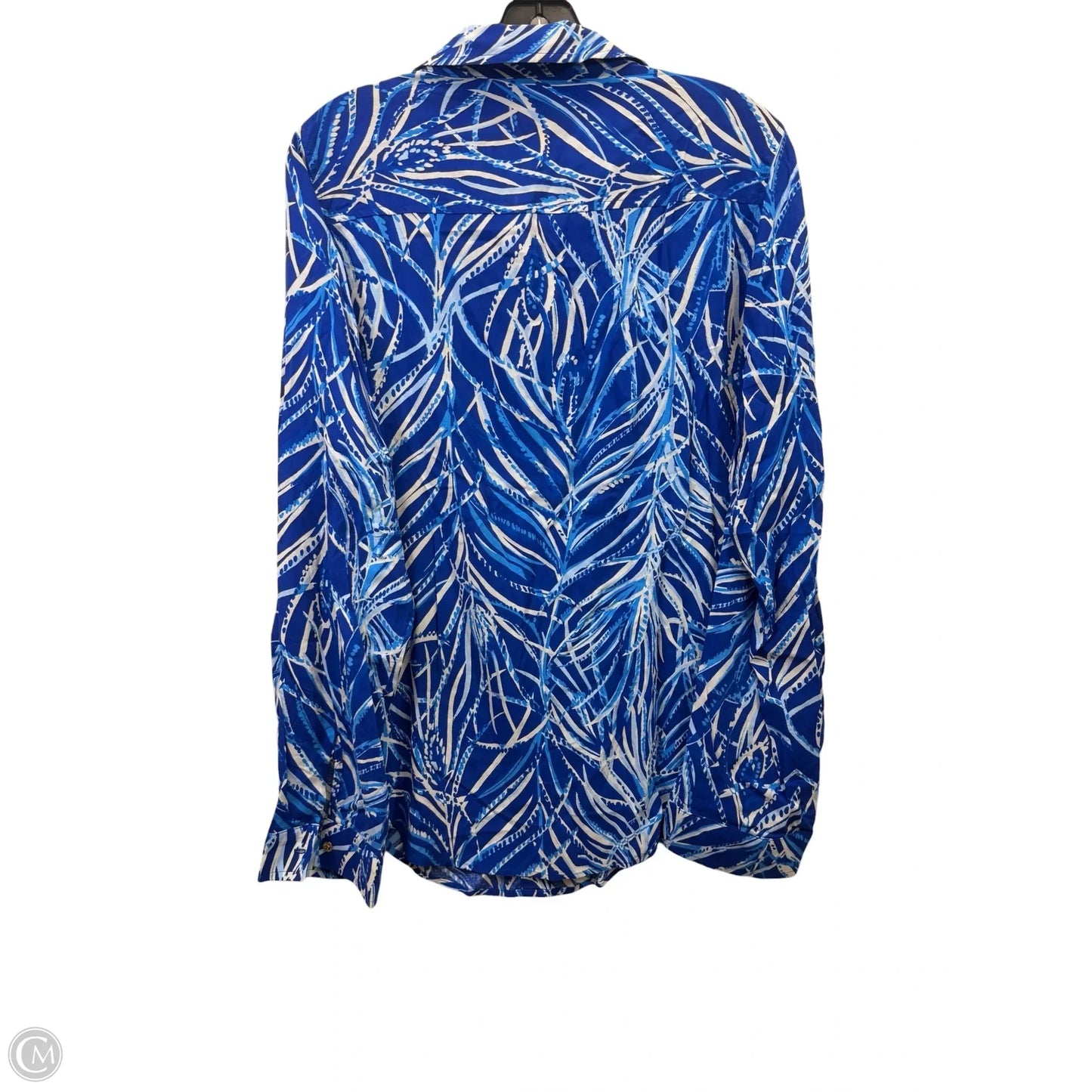 Top Long Sleeve Designer By Lilly Pulitzer In Blue, Size: L