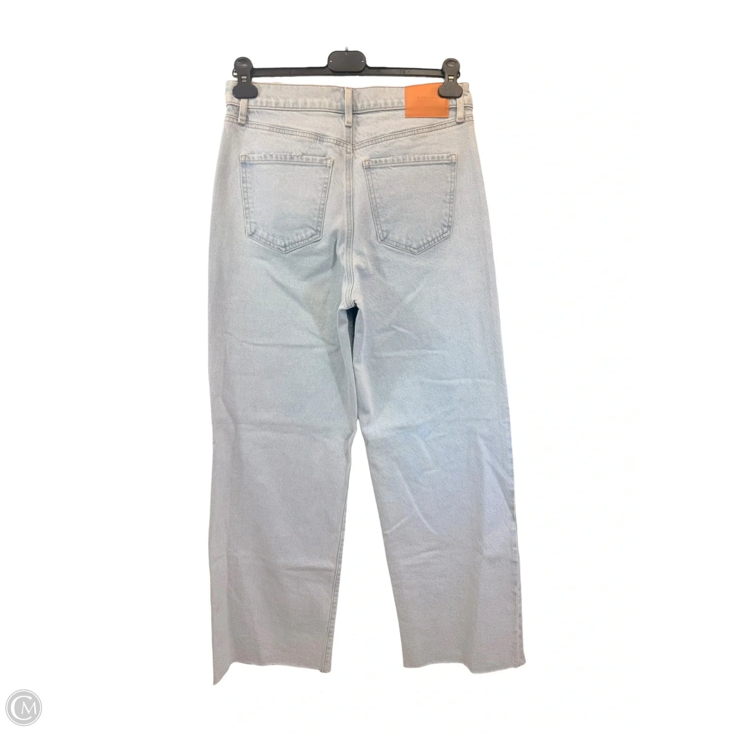 Jeans Wide Leg By Express In Blue Denim, Size: 8