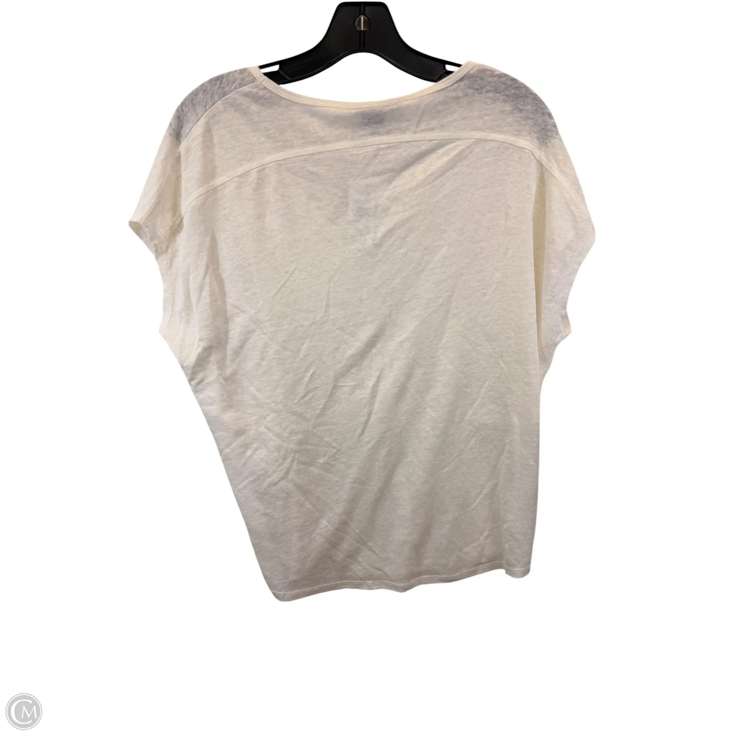 Top Short Sleeve Basic By Vince In Cream, Size: Xs