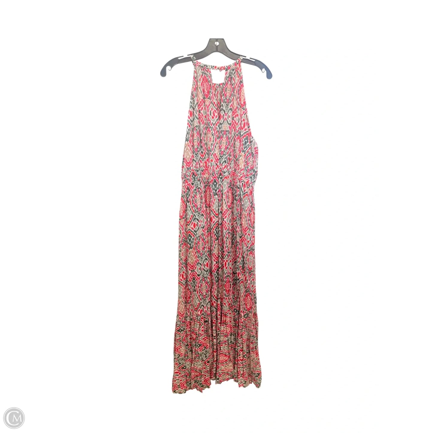Dress Casual Maxi By Calvin Klein In Green & Pink, Size: Xl