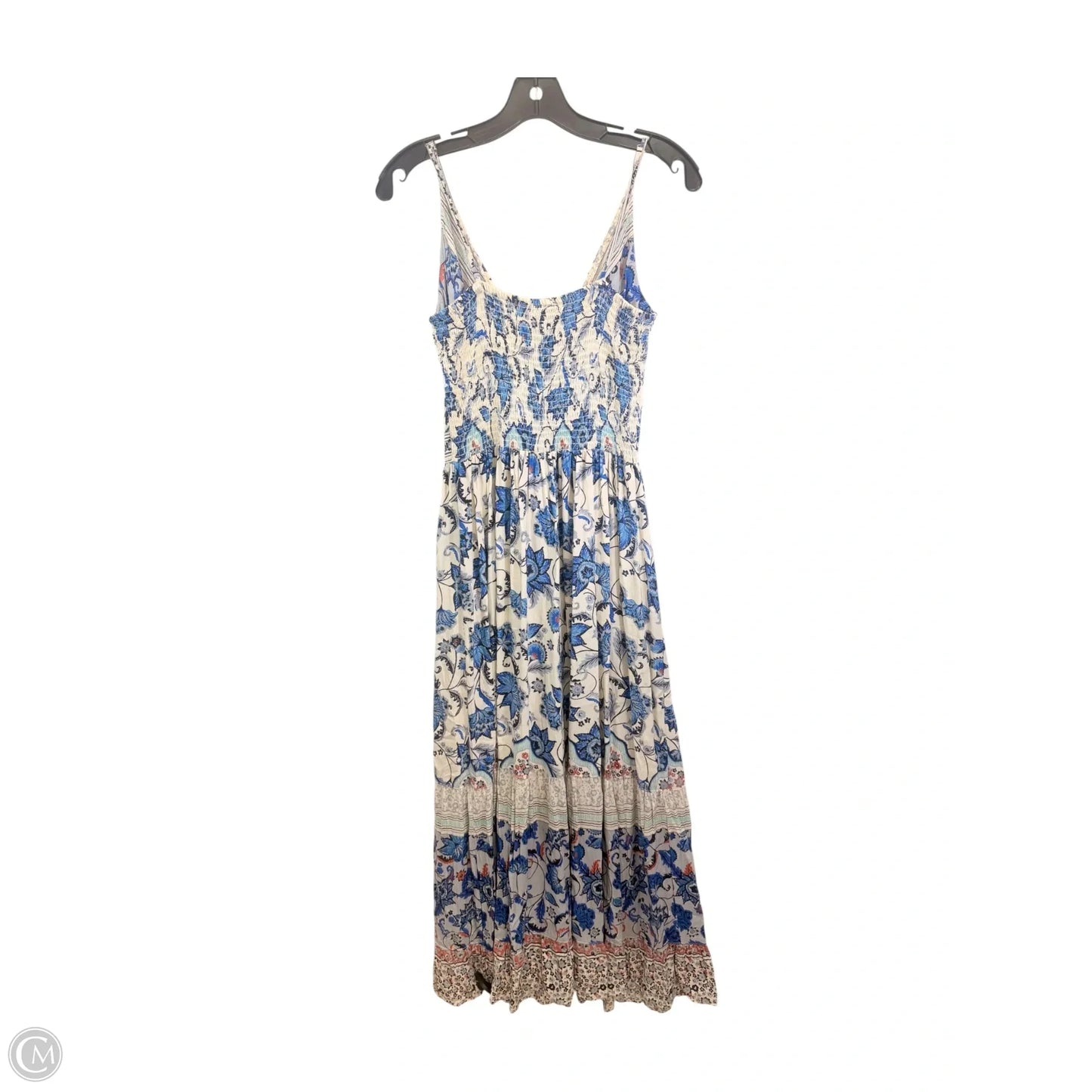 Dress Casual Maxi By Angie In Blue & Cream, Size: Xl