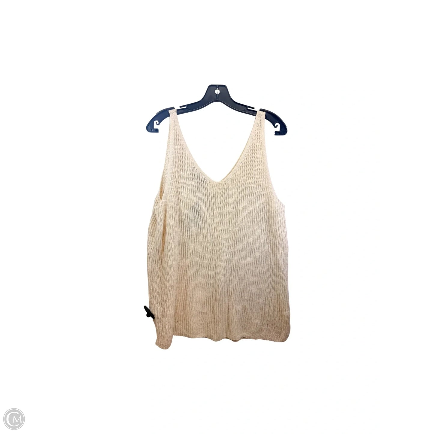 Top Sleeveless By Banana Republic In Cream, Size: L