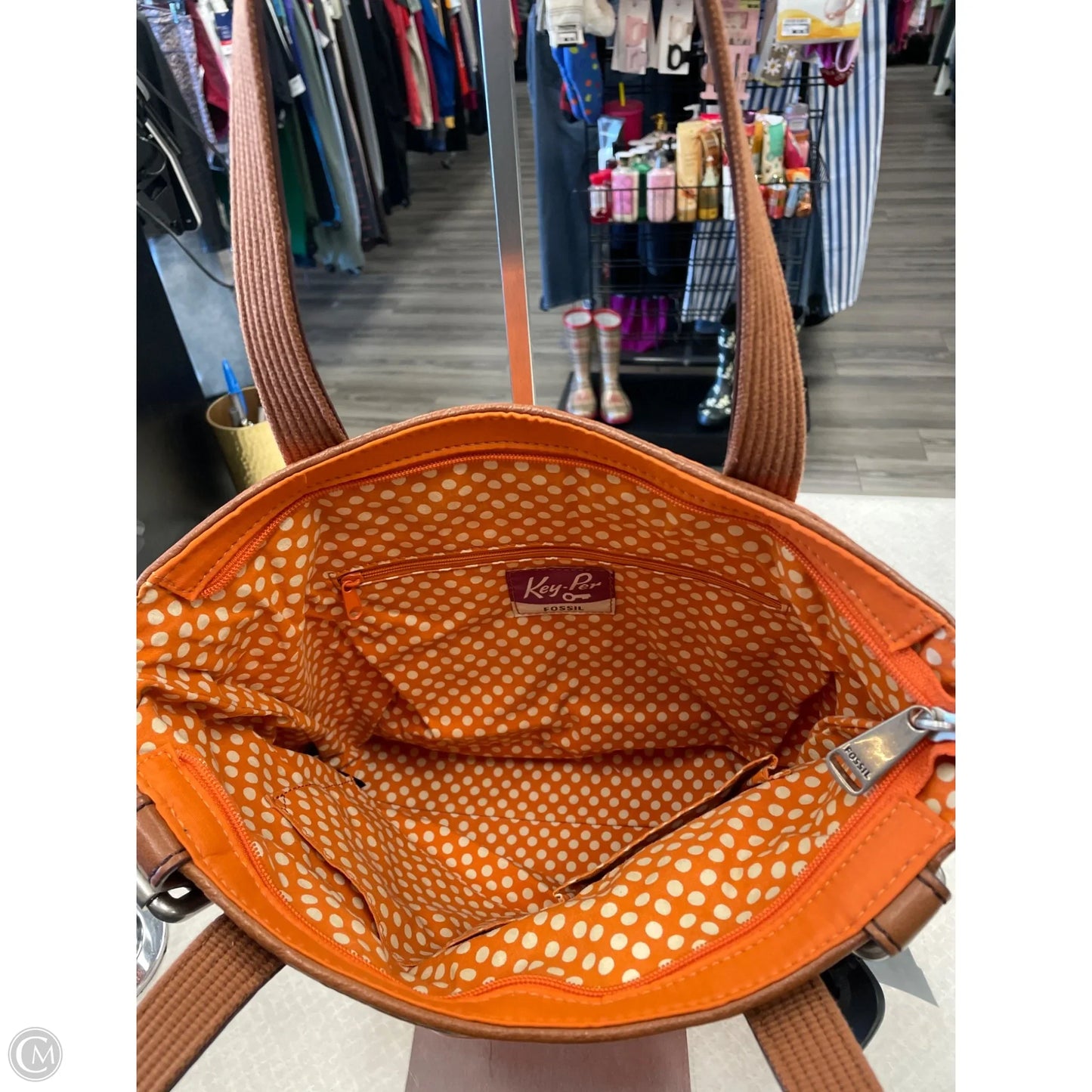 Handbag By Fossil, Size: Small