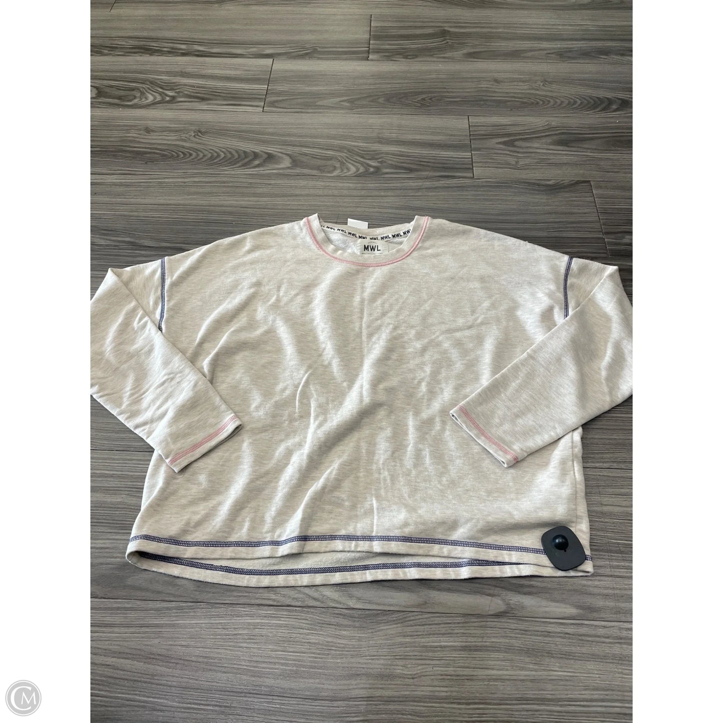 Sweatshirt Crewneck By Madewell In Tan, Size: M