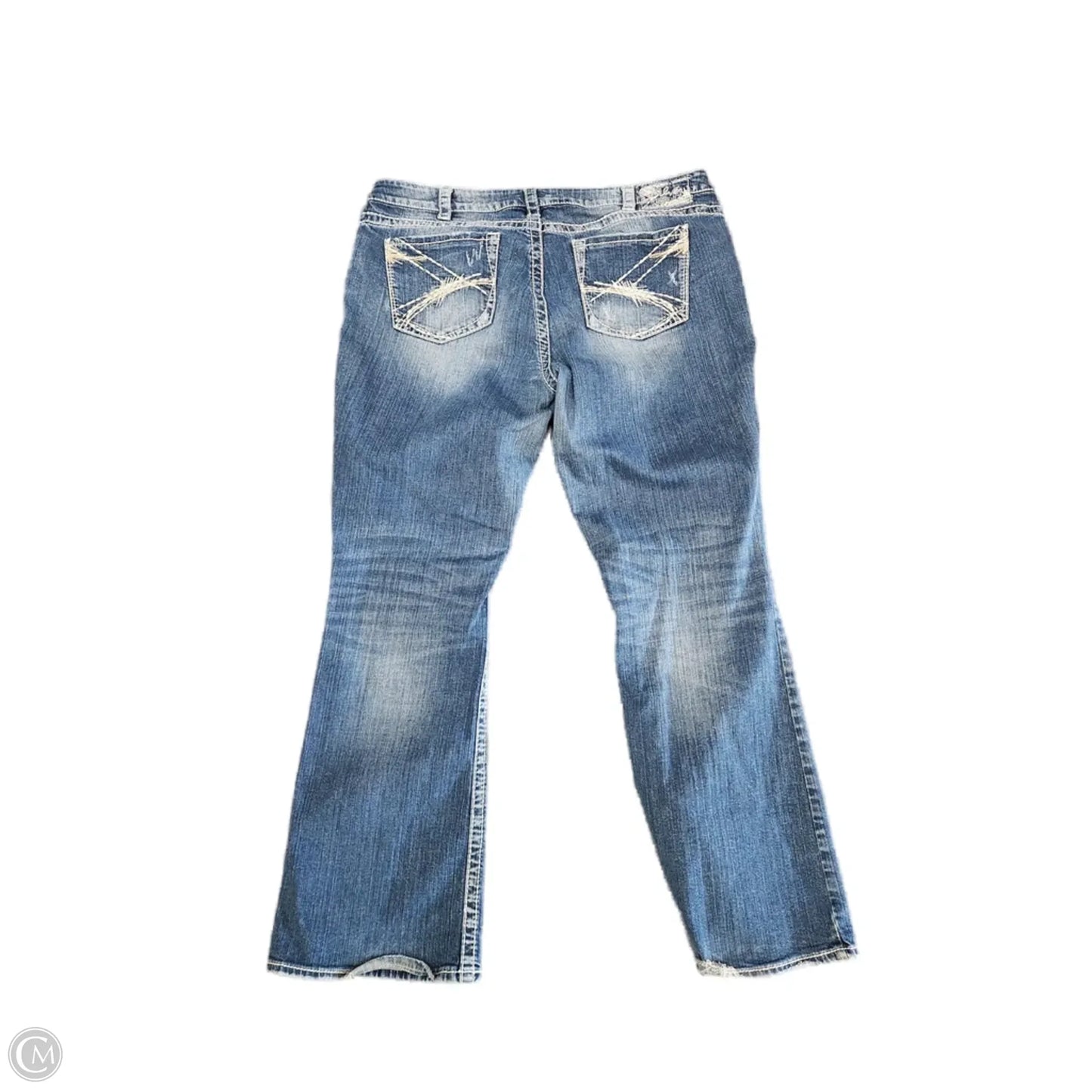 Jeans Boot Cut By Silver In Blue, Size: 20