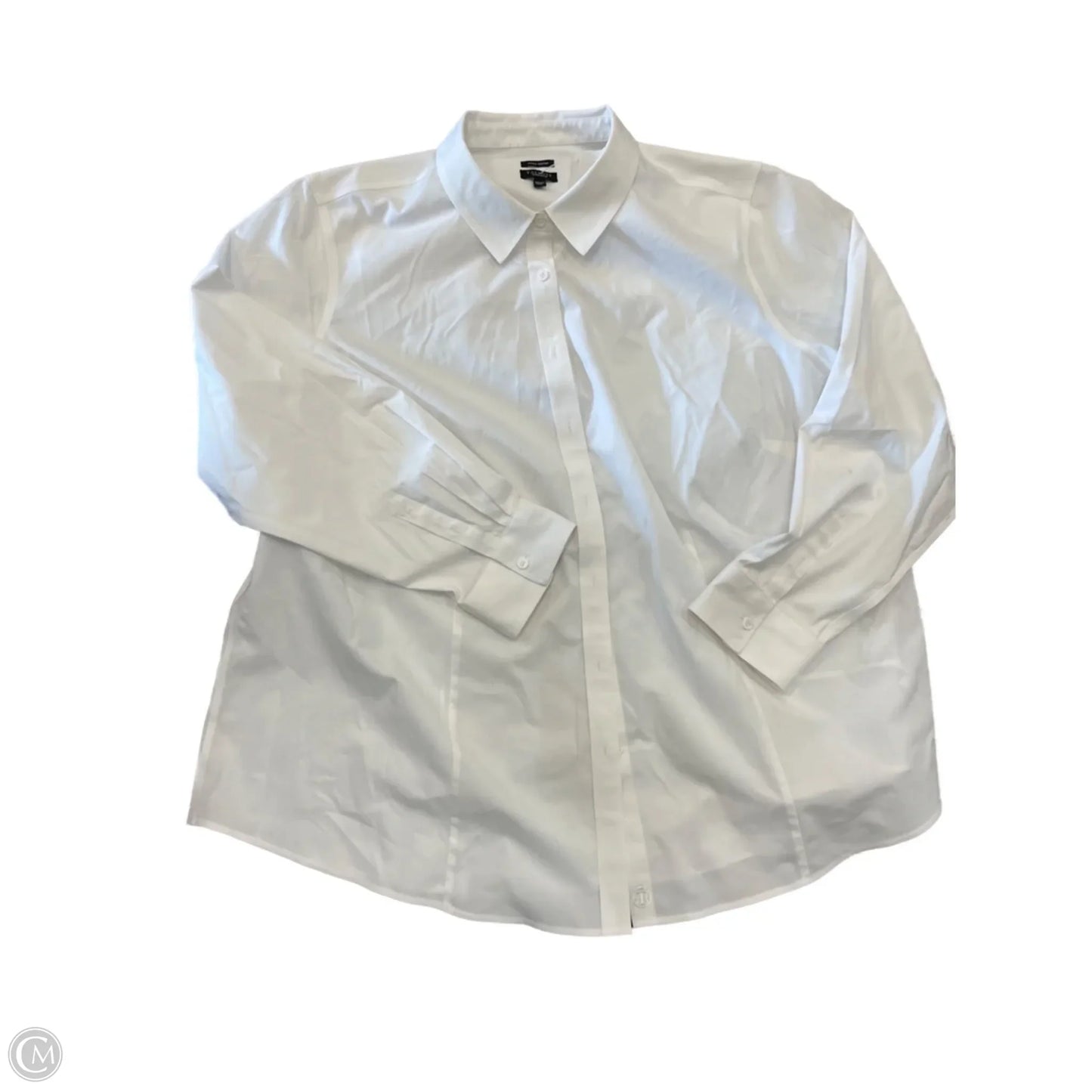 Blouse Long Sleeve By Talbots In White, Size: 20