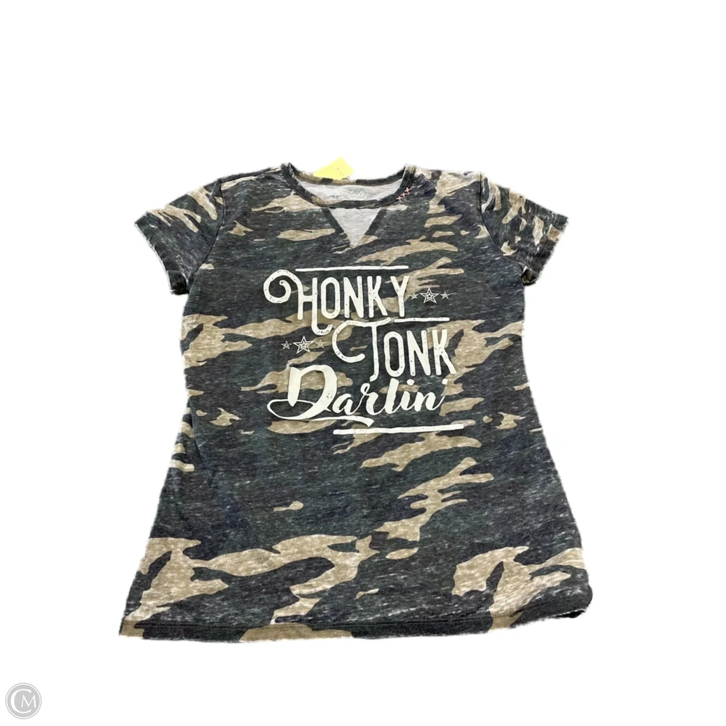 Top Short Sleeve By Clothes Mentor In Camouflage Print, Size: M