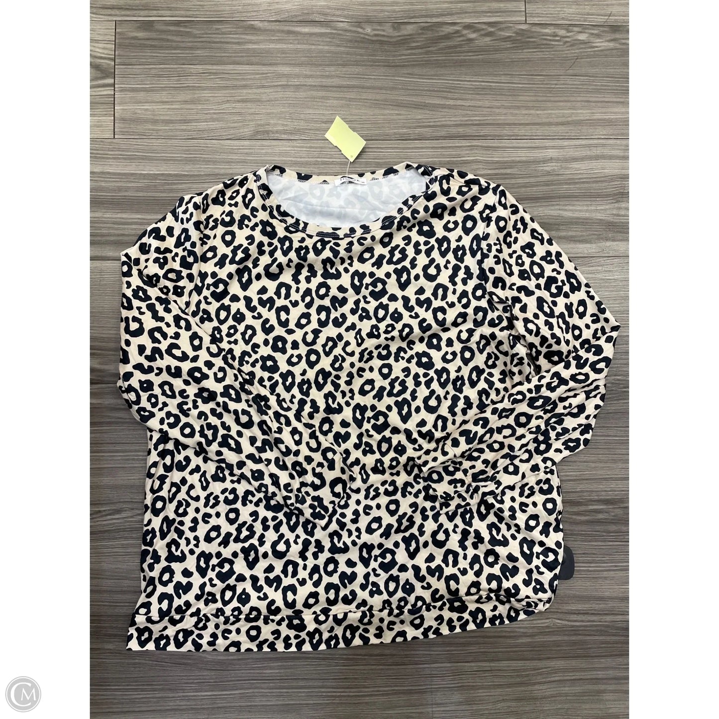 Top Long Sleeve By Clothes Mentor In Animal Print, Size: 2x
