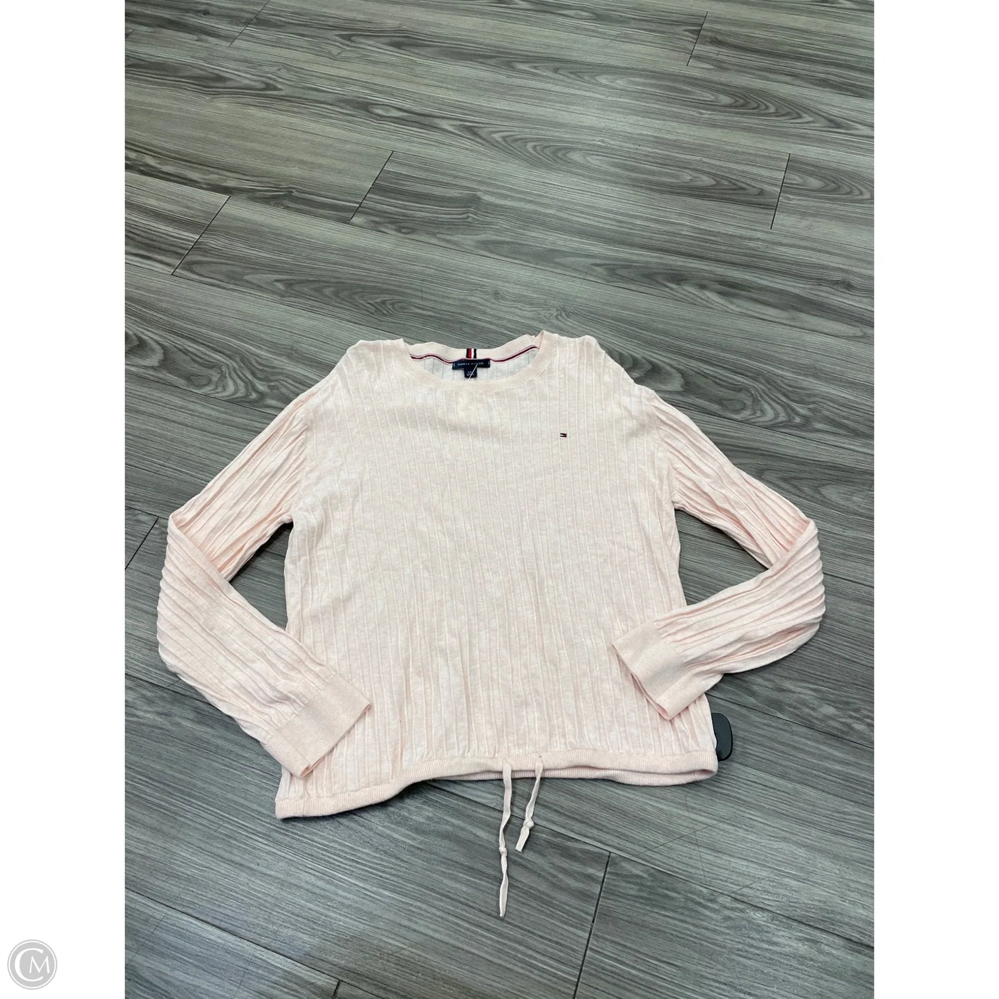 Top Long Sleeve By Tommy Hilfiger In Pink, Size: L