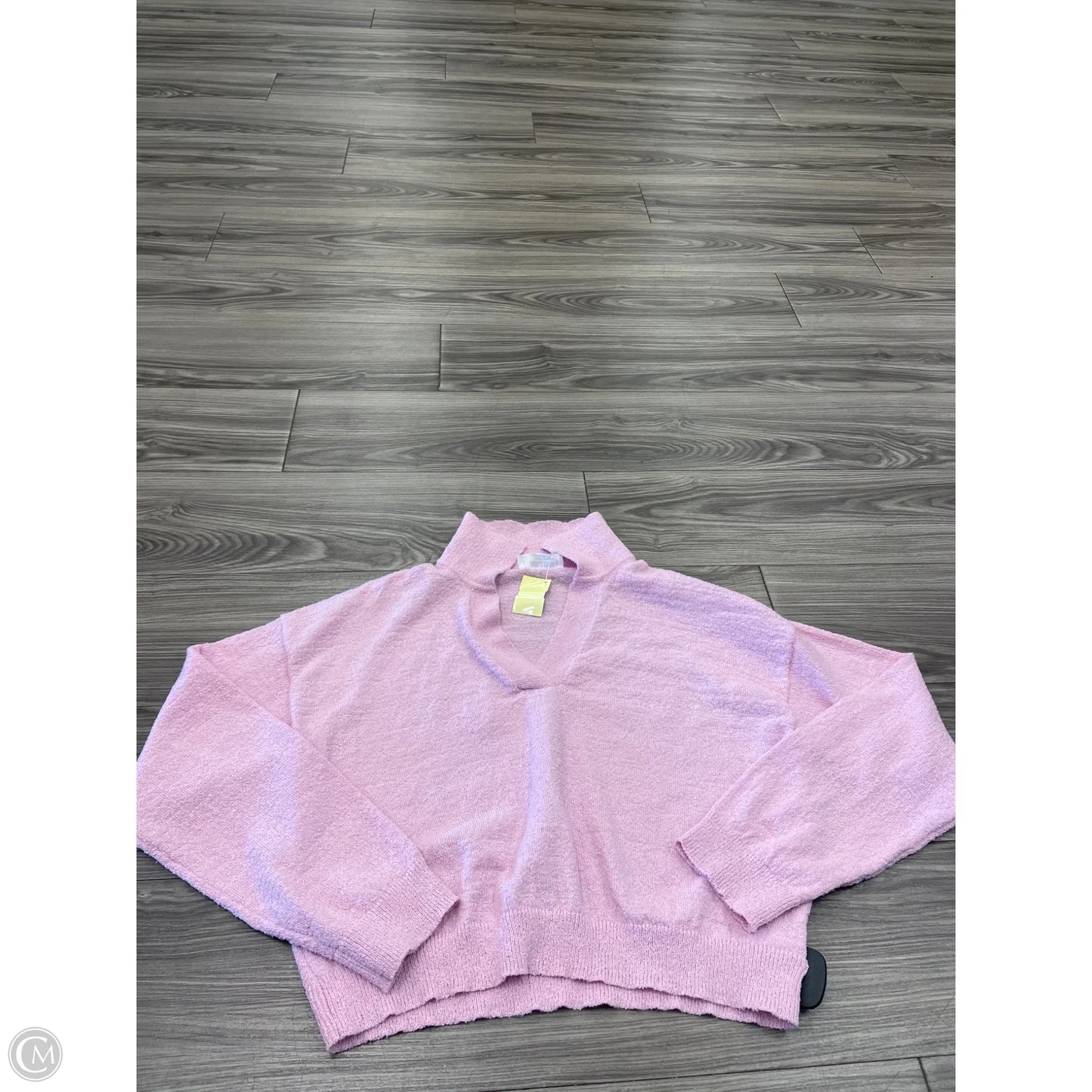 Sweatshirt Crewneck By Double Zero In Pink, Size: L