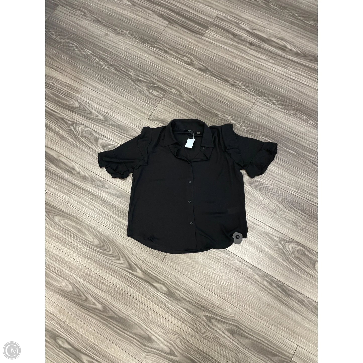 Top Short Sleeve By Shein In Orange, Size: L