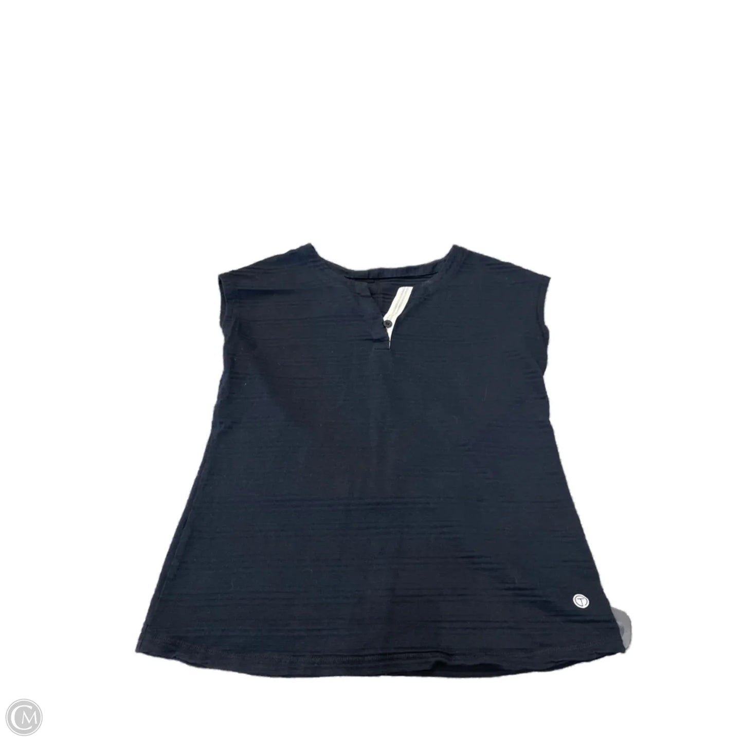 Top Short Sleeve Basic By Talbots In Black, Size: S