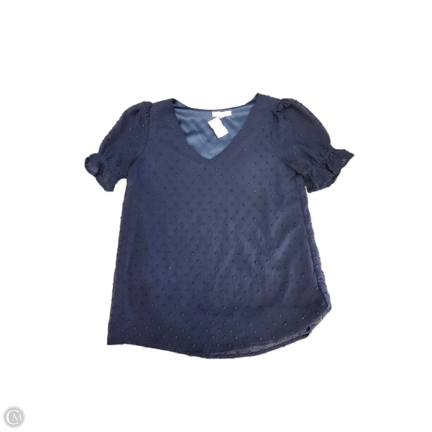 Top Short Sleeve By Reborn J In Blue, Size: S