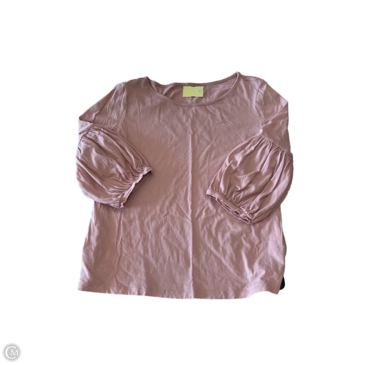 Top Long Sleeve Basic By Loft In Pink, Size: M