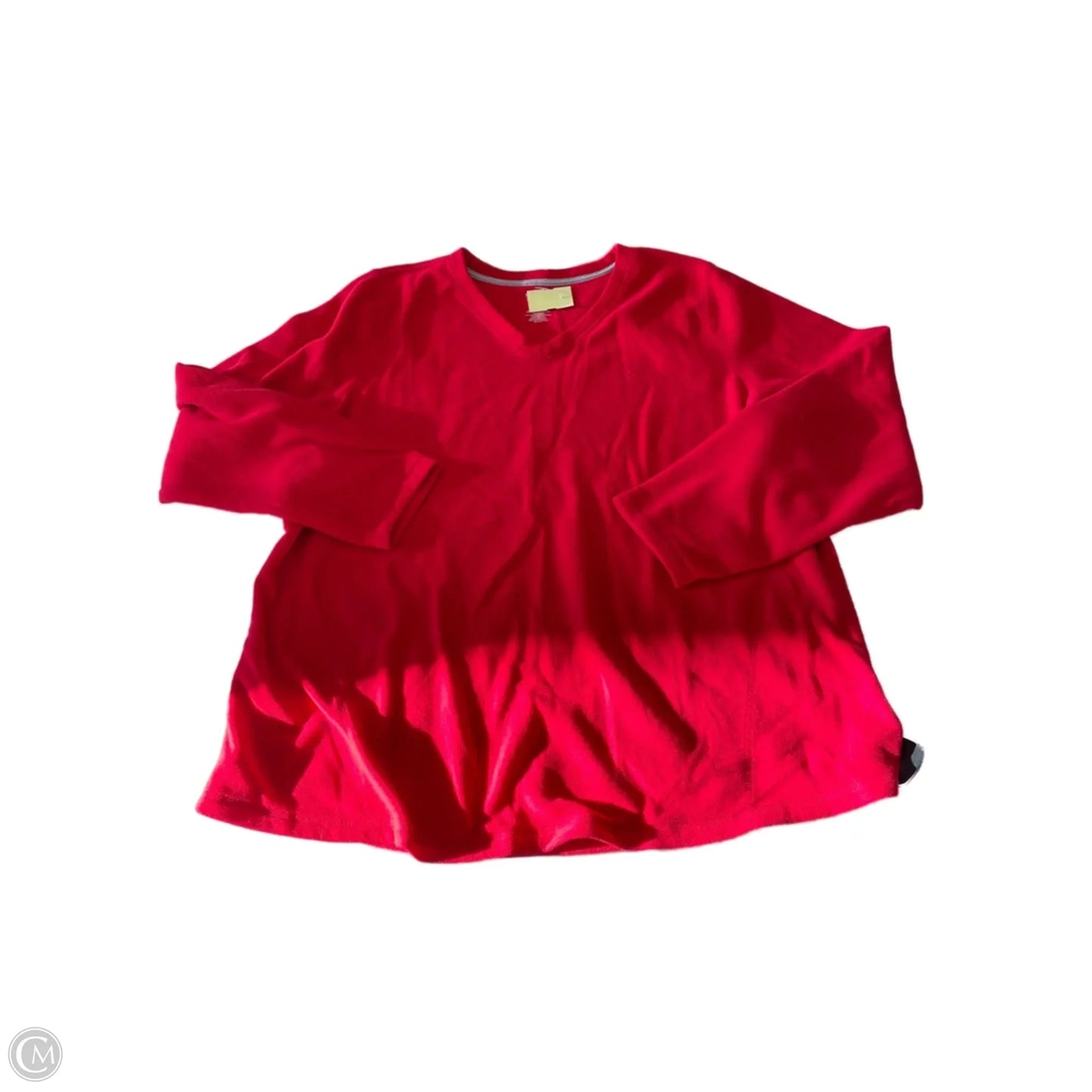 Sweatshirt Crewneck By Tek Gear In Red, Size: 2x