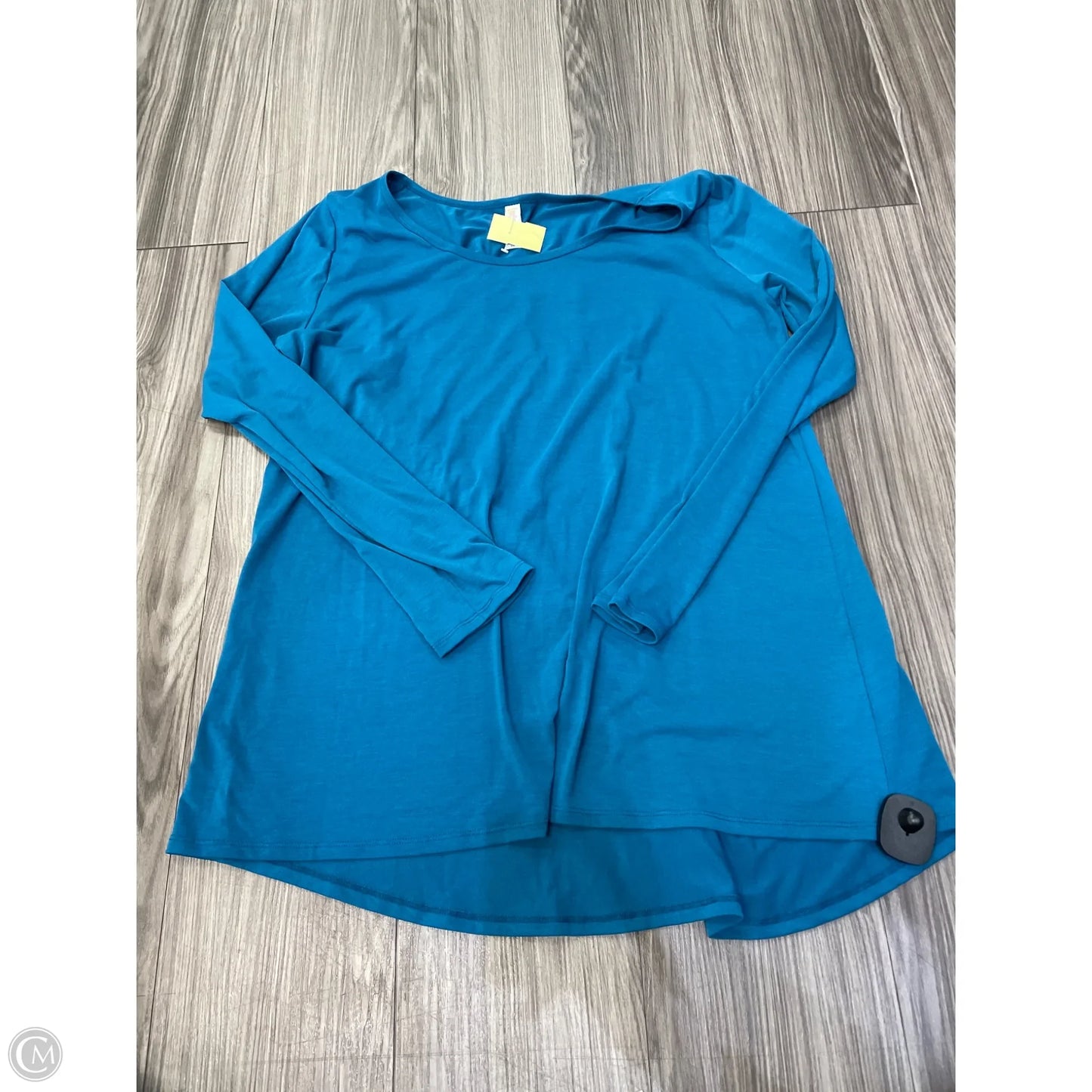 Top Long Sleeve Basic By Lularoe In Teal, Size: 2x