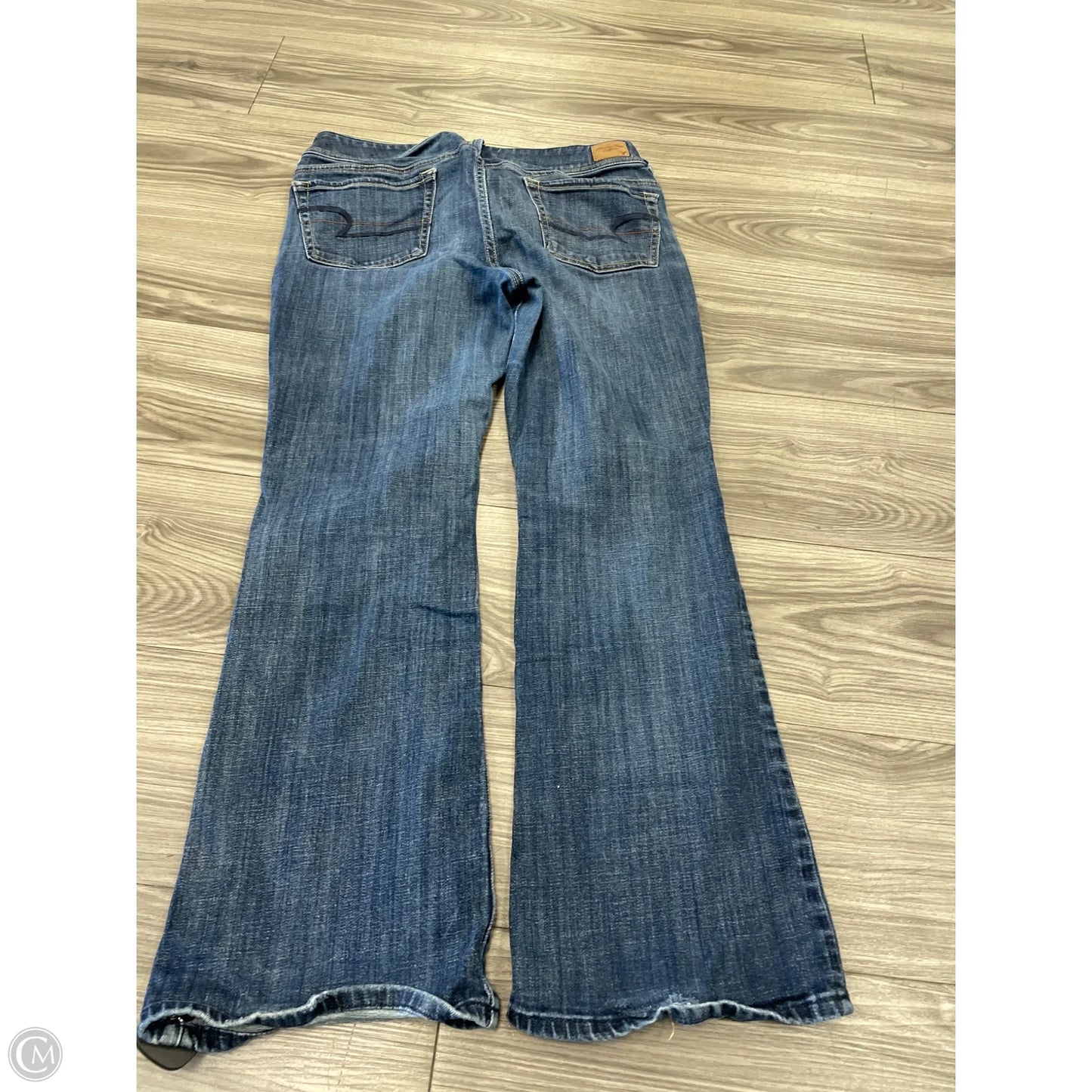 Jeans Boot Cut By American Eagle In Blue Denim, Size: 12