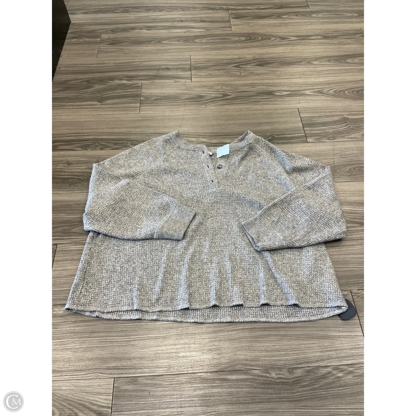 Top Long Sleeve By Old Navy In Grey, Size: 3x