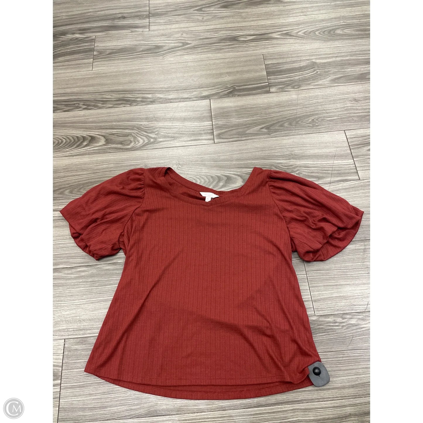 Top Short Sleeve By Lc Lauren Conrad In Orange, Size: Xl