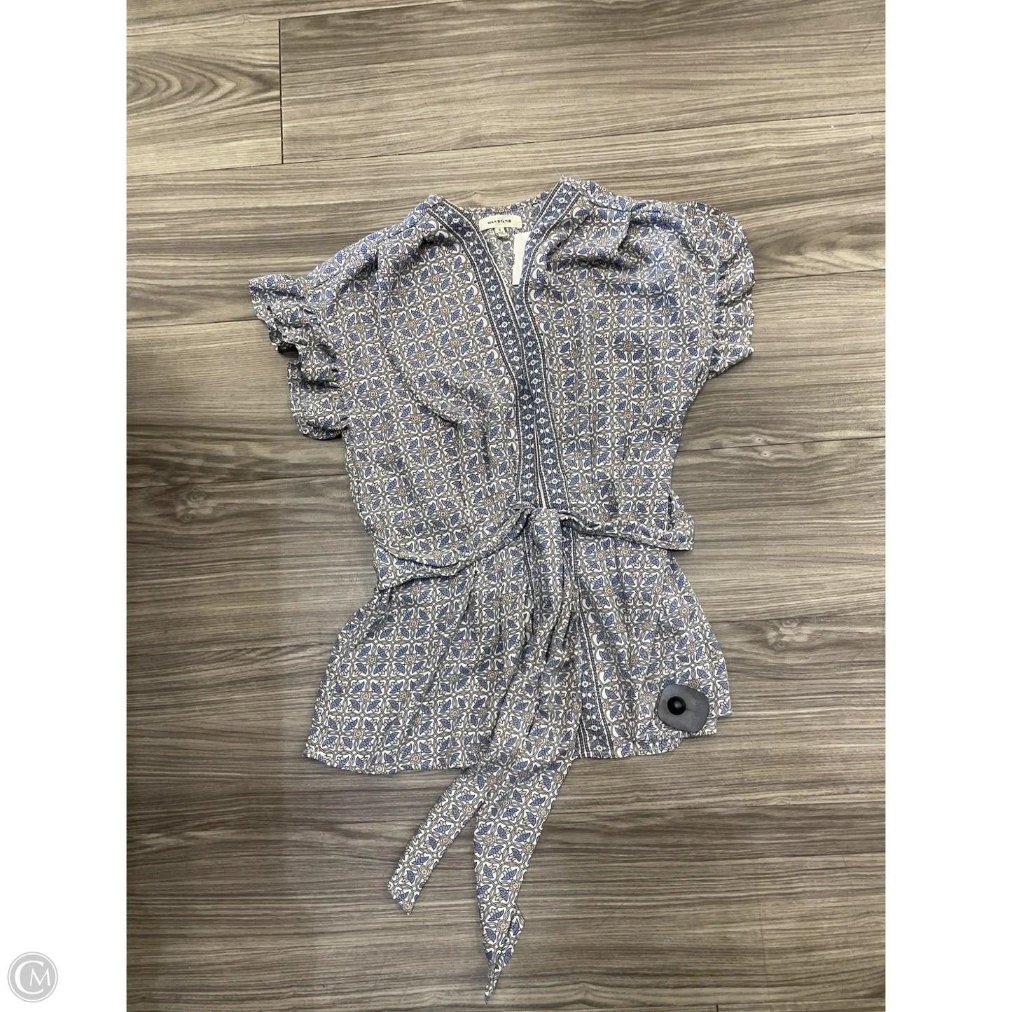 Top Short Sleeve By Max Studio In Multi-colored, Size: S